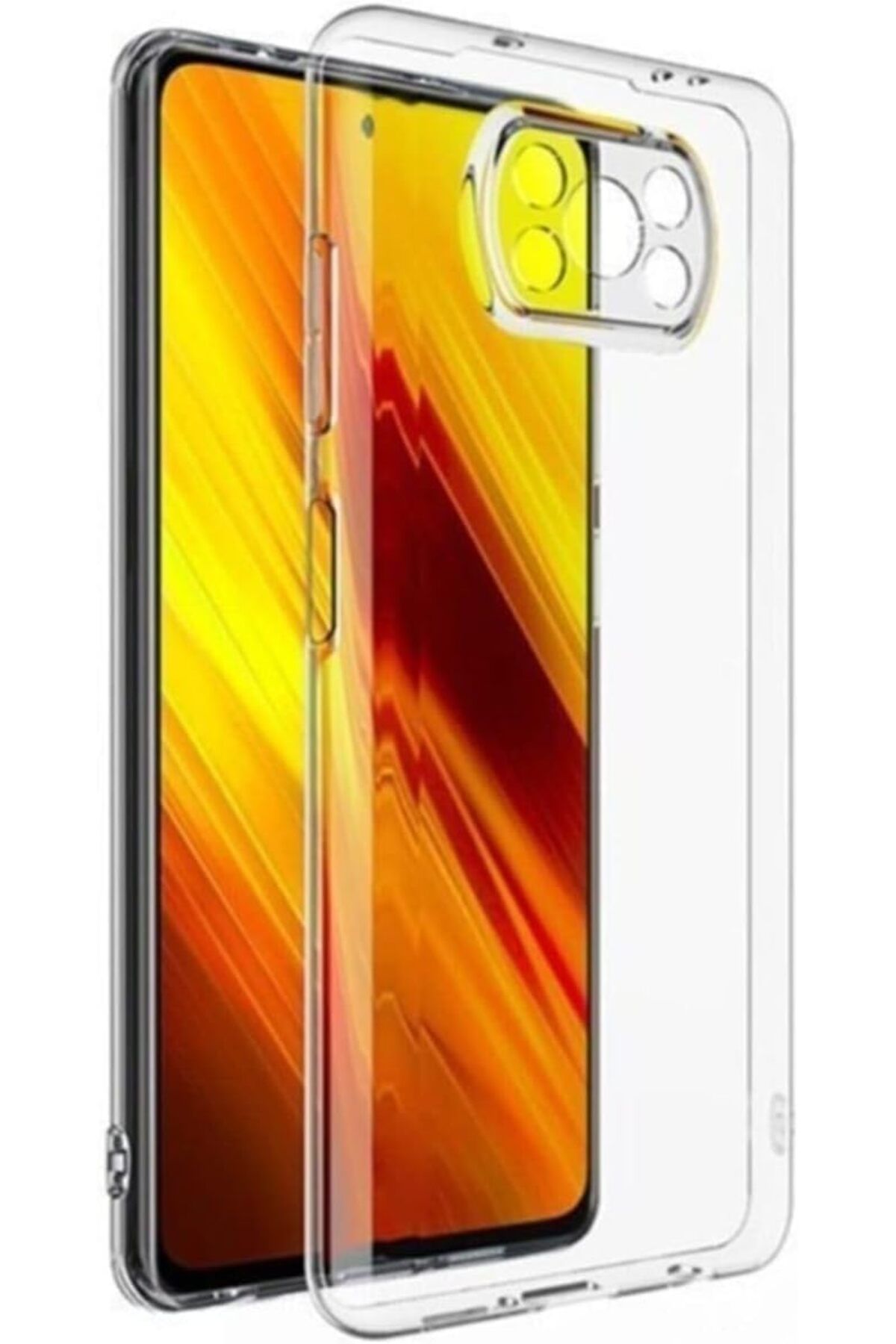 STOREMAX efshopx Trend Xiaomi Poco X3 ve Poco X3 pro Şeffaf Kamera Korumalı Ultra Slim Tpu Şeffaf Kılıf