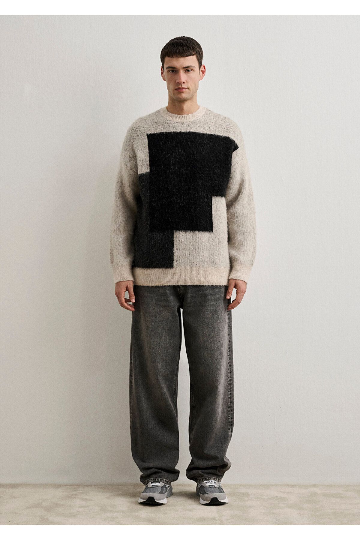 Mavi-Jacquard White Sweater Oversize / Wide Cut 0710234 -81202 5