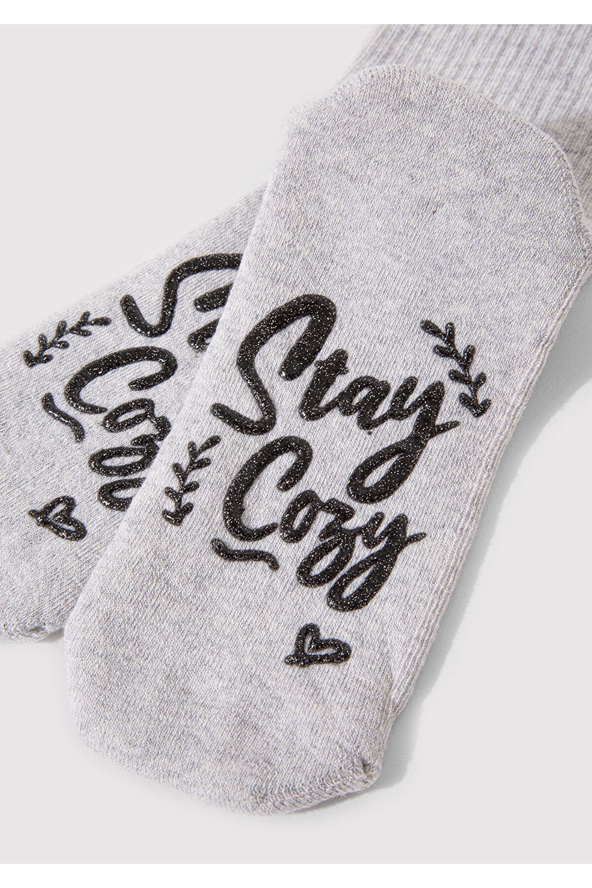 Mavi-Stay Cozy Printed Gray Boot Socks 1912751 -28387 2