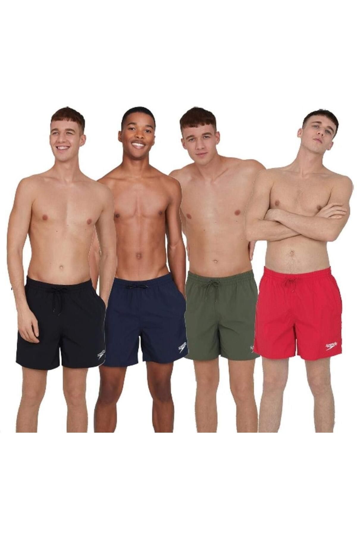 SPEEDO-شورت سباحة Herren Essentials 16 للرجال | سريع الجفاف | خفيف الوزن | خصر برباط وصديق للبيئة 2