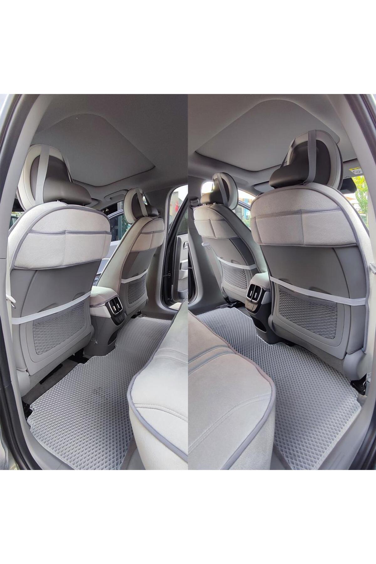 Bod Hyundai IONIQ 6 Oto Koltuk Koruyucu Kılıf Marin Serisi Gri fotoğrafı 3 (önizleme)