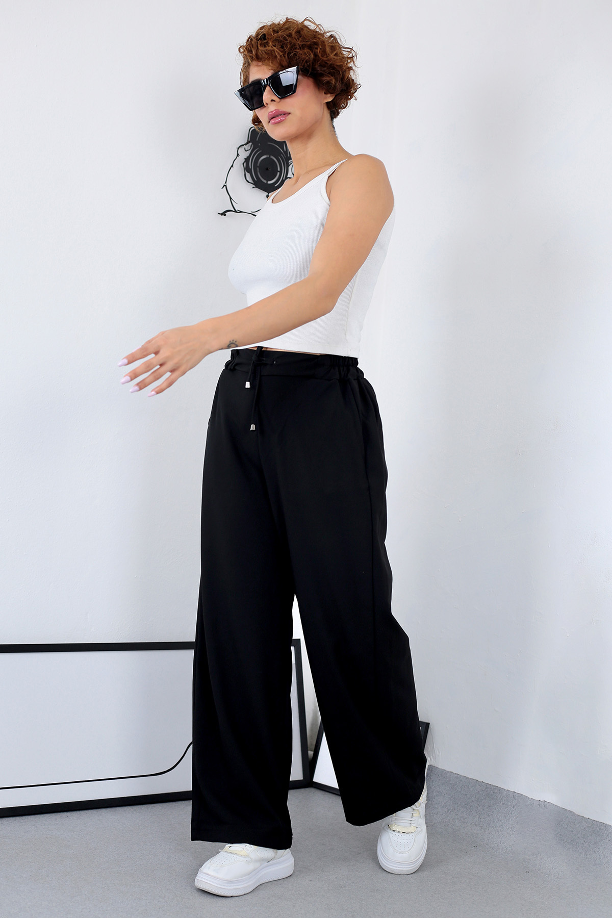 UPARS  pallazzo pantolon geniş paça - Görsel 2