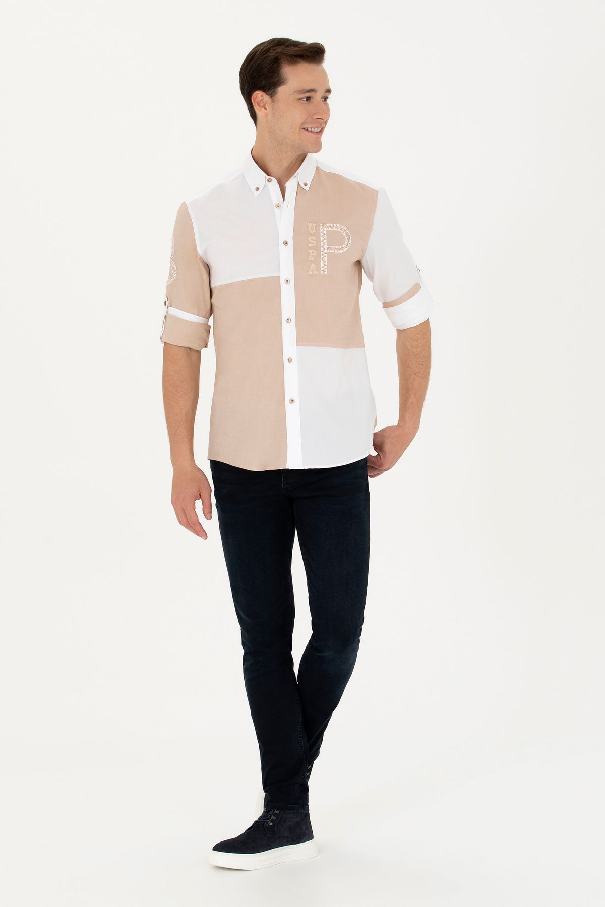 پیراهن آستین بلند مردانه 1680984 U.S. Polo Assn.