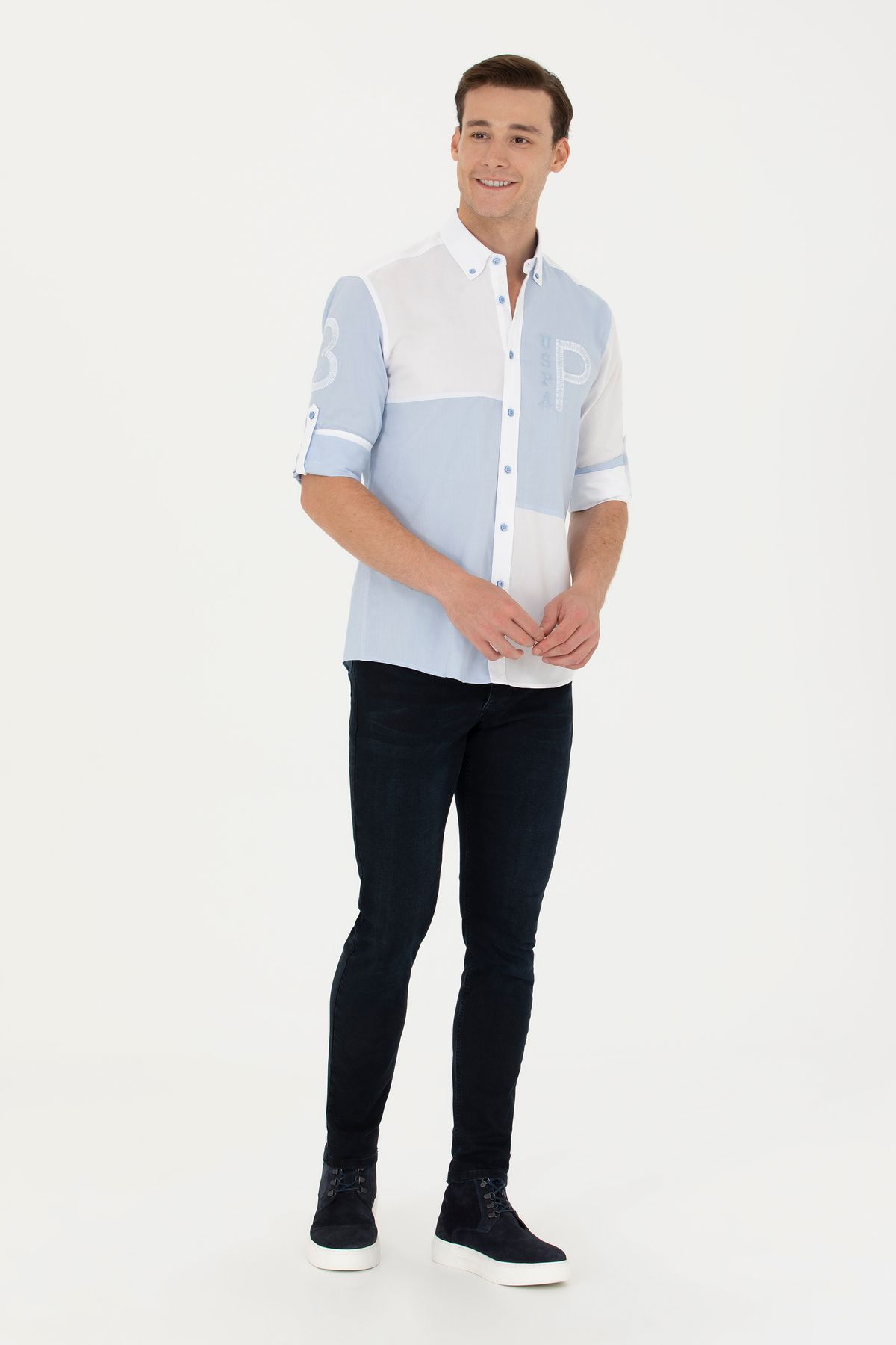 پیراهن آستین بلند مردانه 1680984 U.S. Polo Assn.