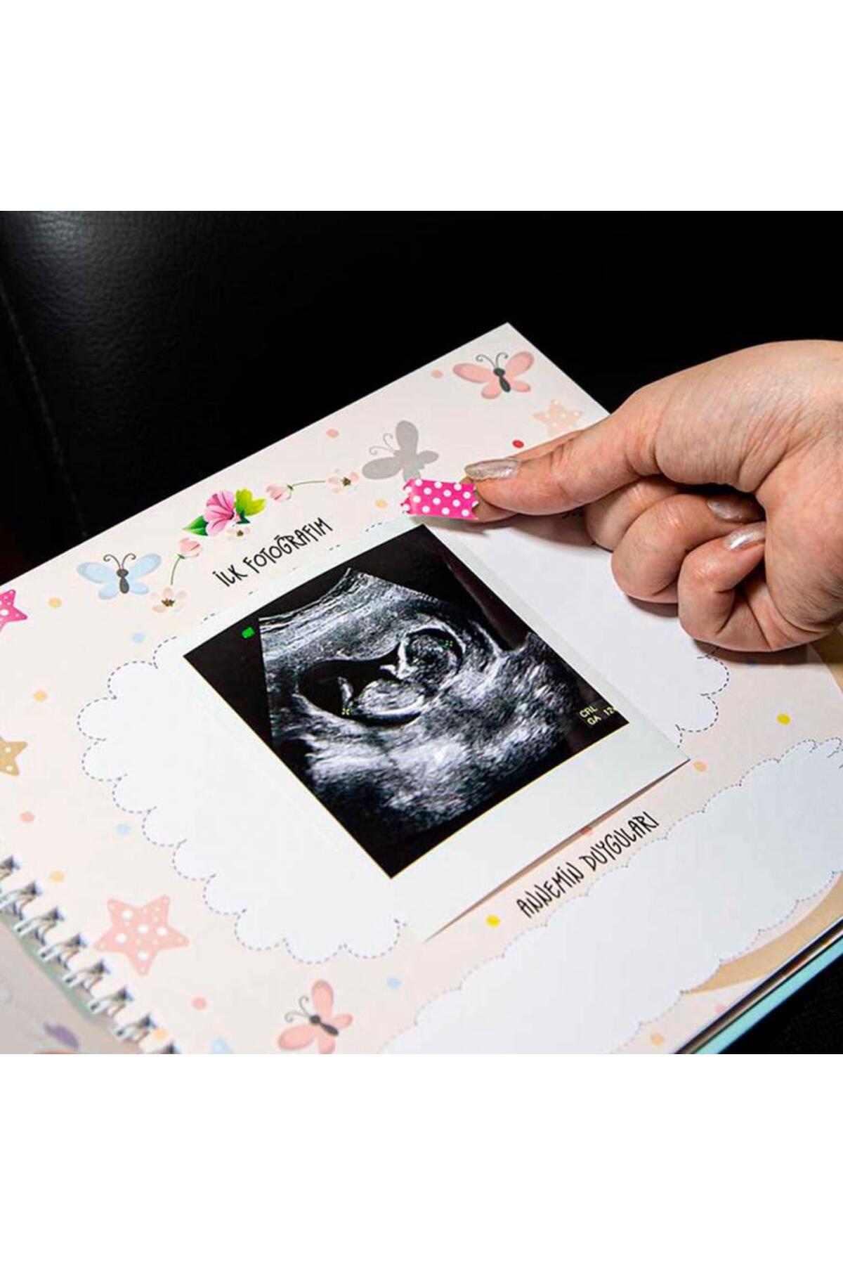 Hediye Kesesi Hamilelik Ve Anne Bebek Günlüğü Pembe - Anı Defteri 20x23 Cm fotoğrafı 3 (önizleme)