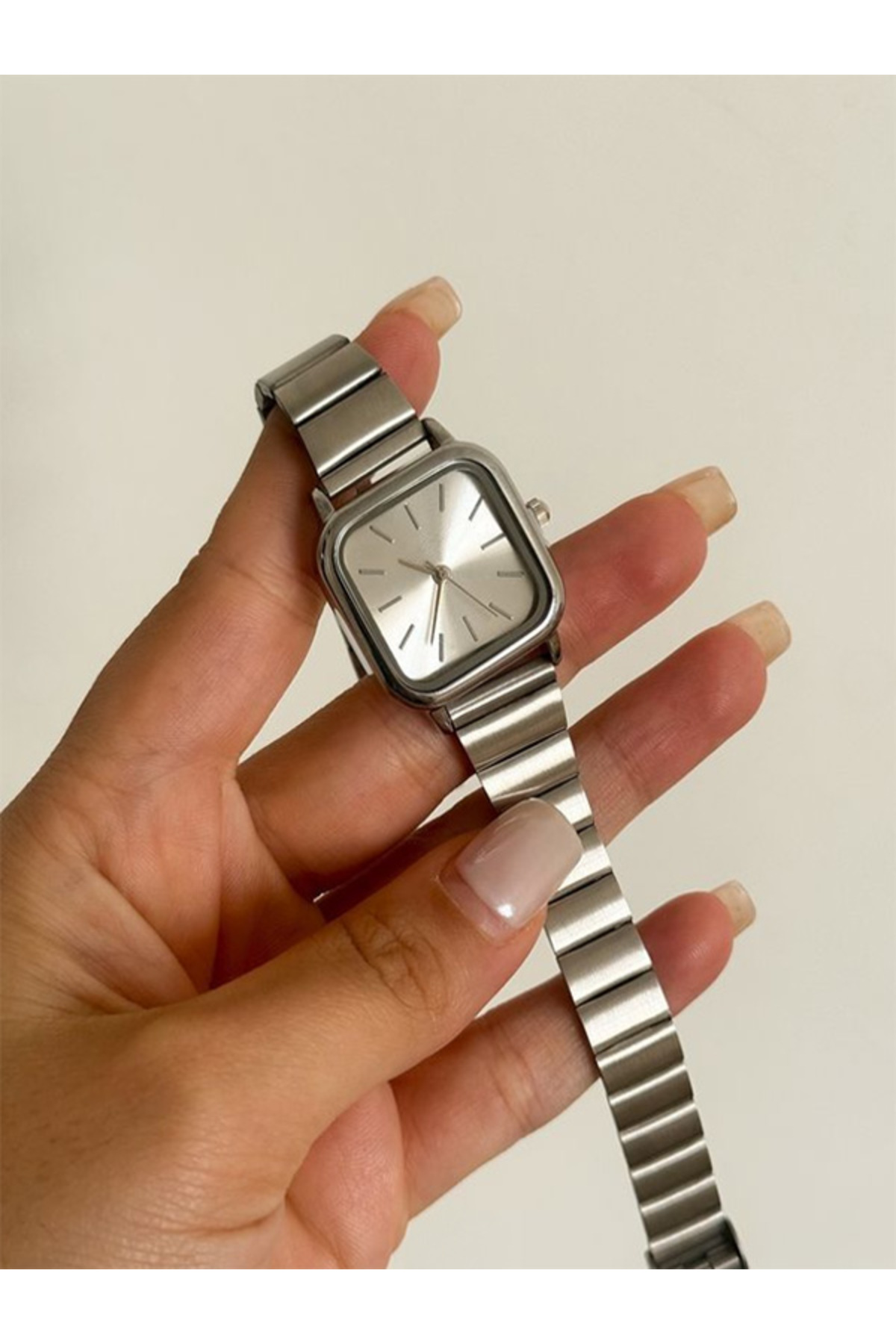 Silver Color Women's Steel Wrist Watch