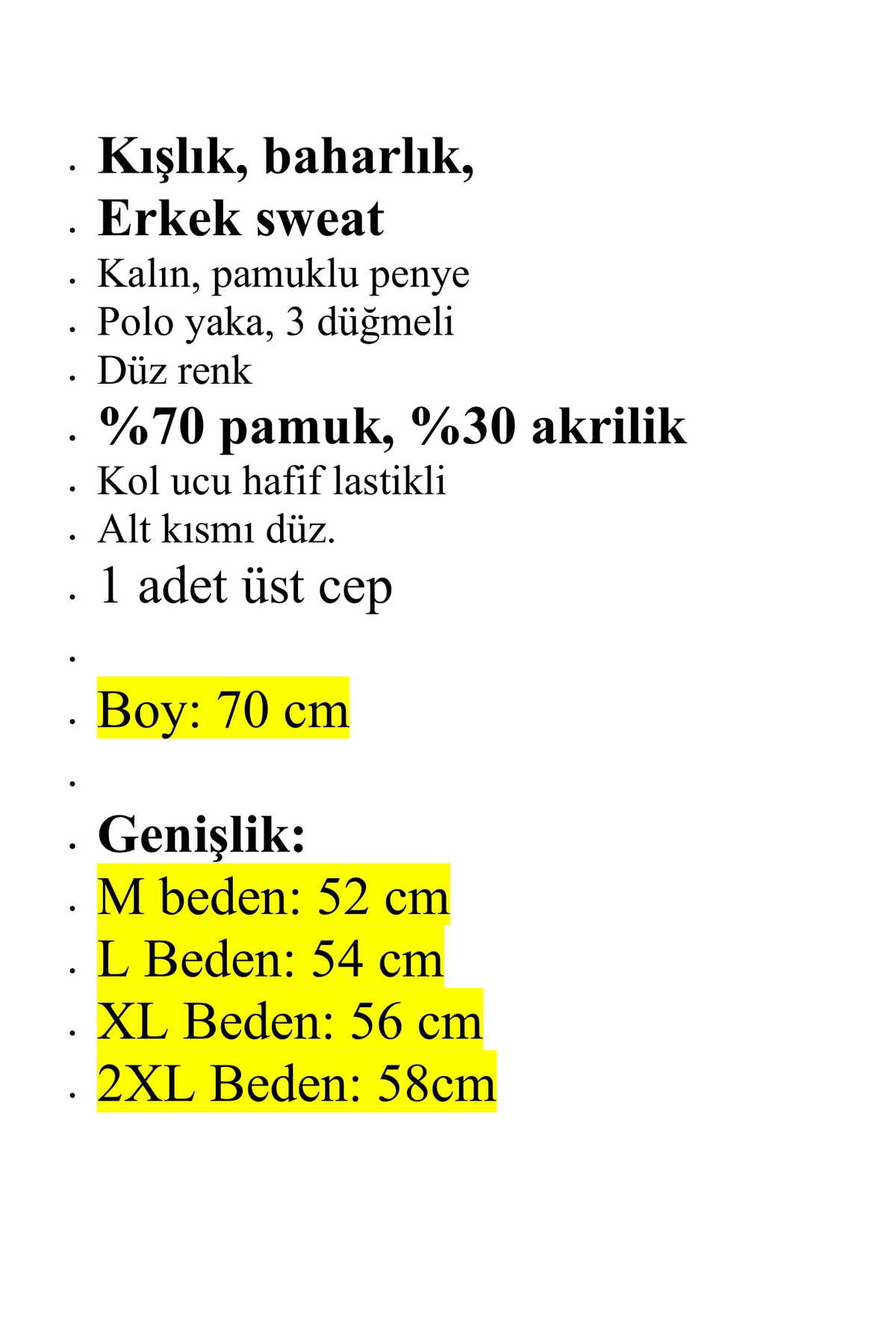anne moda ankara Kışlık, Baharlık, Pamuklu Penye, Baba Sweat görsel 7