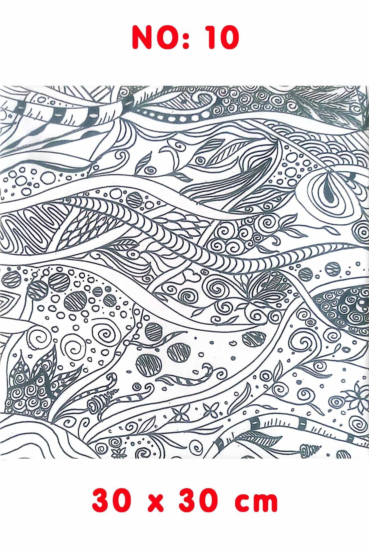 Ardışık Yayıncılık Kanvas Tuval Mandala Boyama No:10 30x30 cm