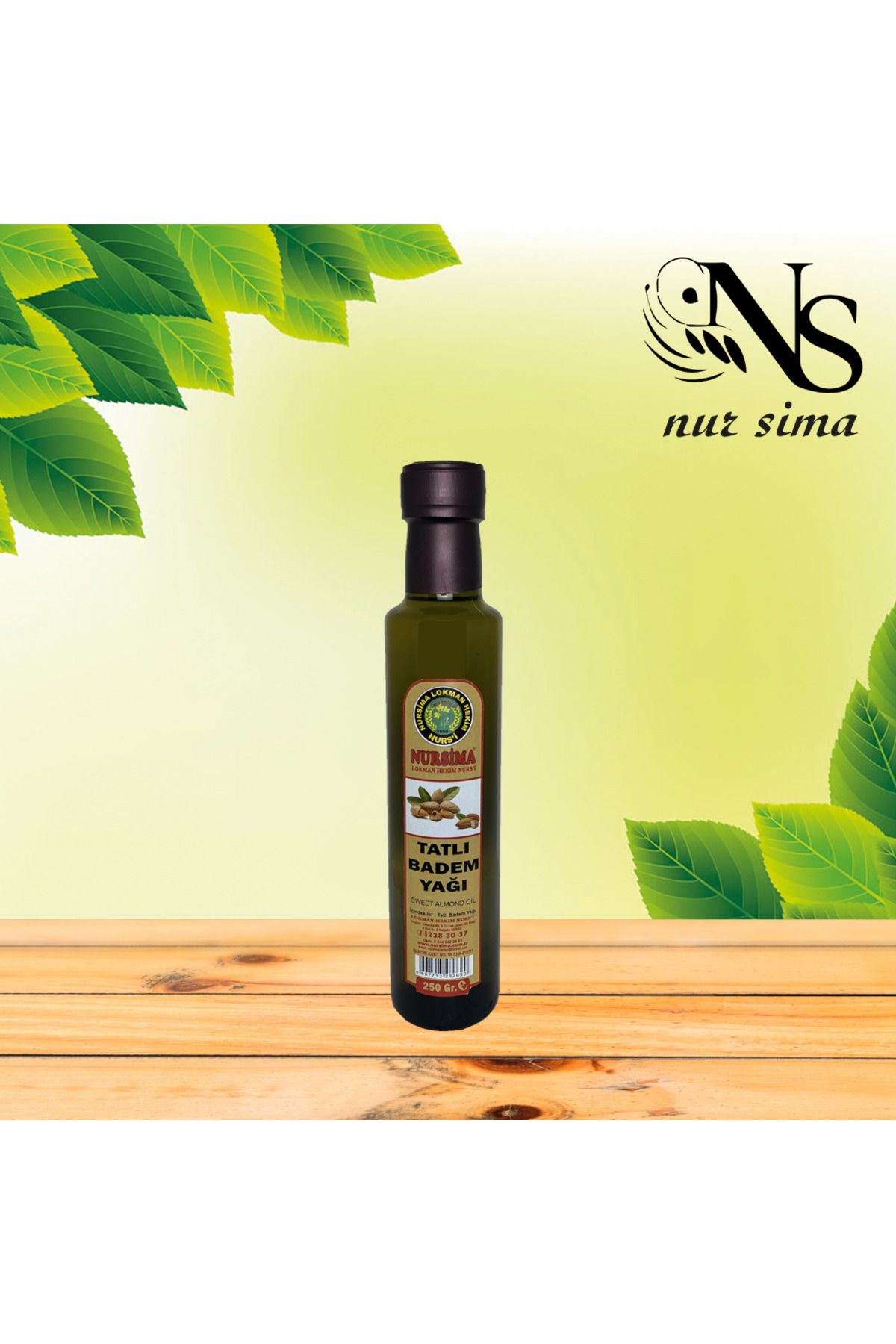 Nursima Tatlı Badem Yağı 250 ml