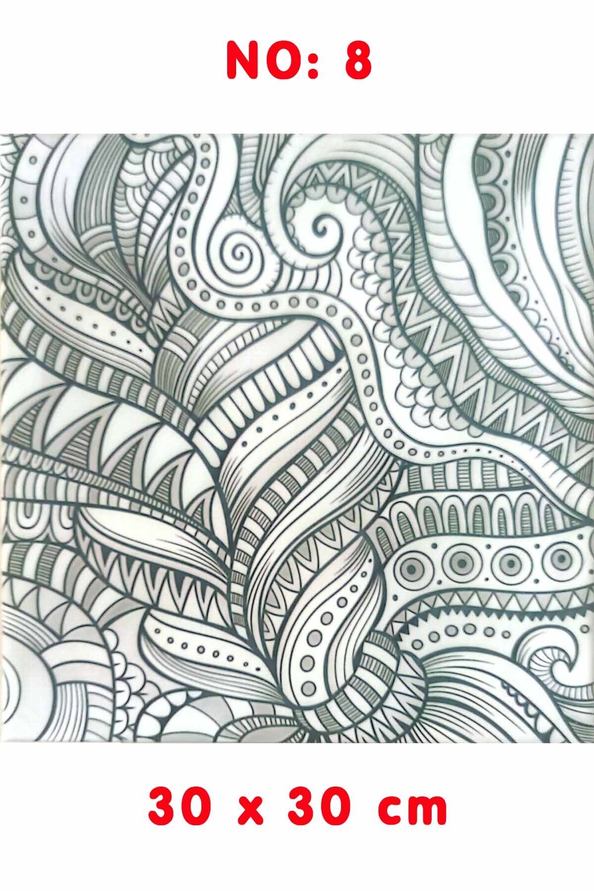 Ardışık Yayıncılık Kanvas Tuval Mandala Boyama No:8 30x30 cm