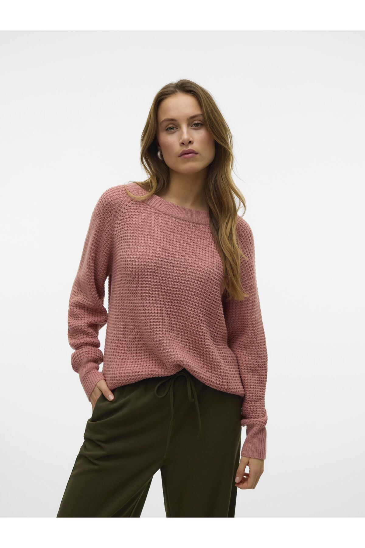 Vero Moda-Strickpullover VMRICIENEW LS BOATNECK BLOUSE REP EXC 1