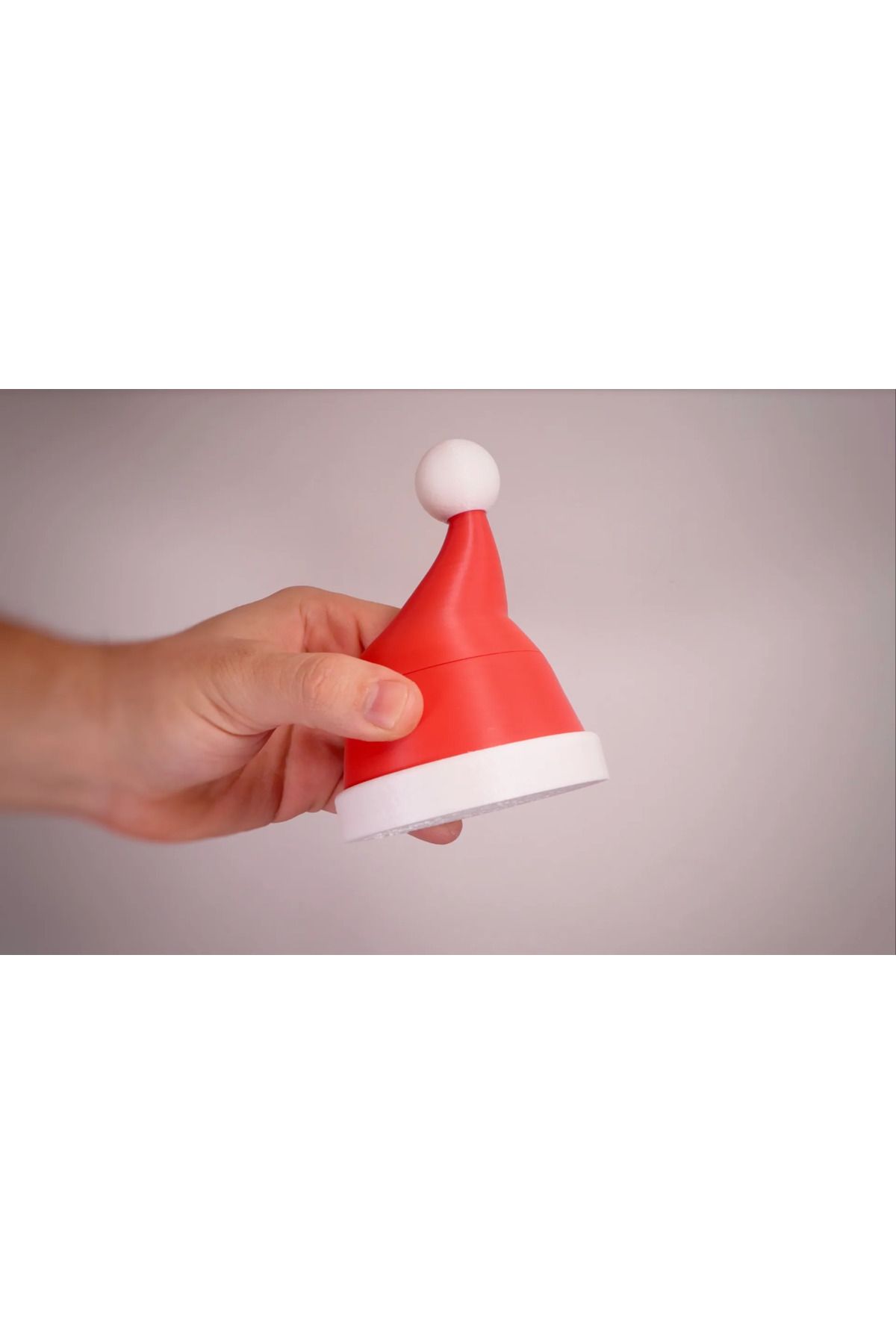 HAND MADE ALL TASARIM-New Year's Concept Salt Shaker - Santa Hat with Video 2