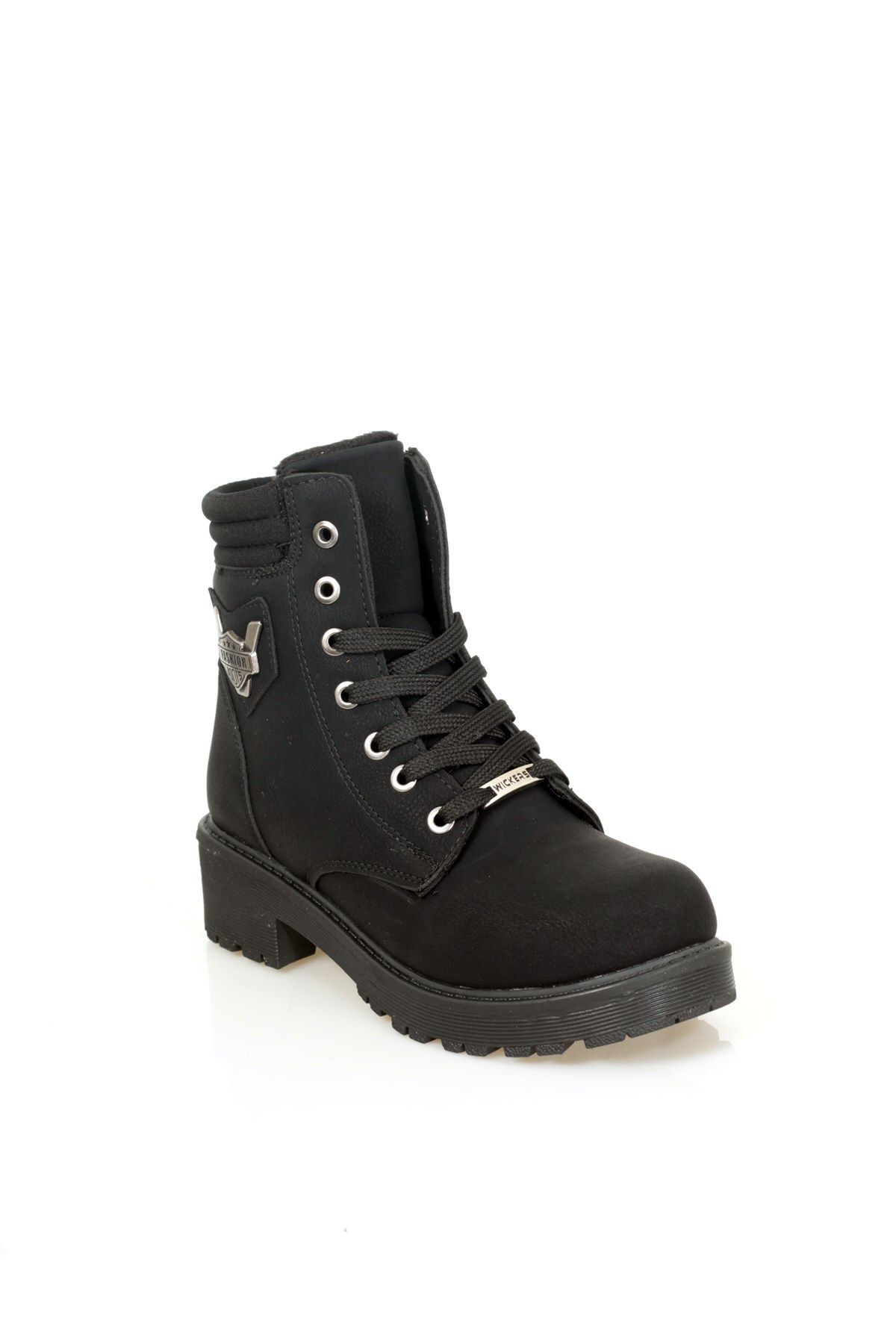 Wickers-2262 Μαύρες μπότες Nubuck 5