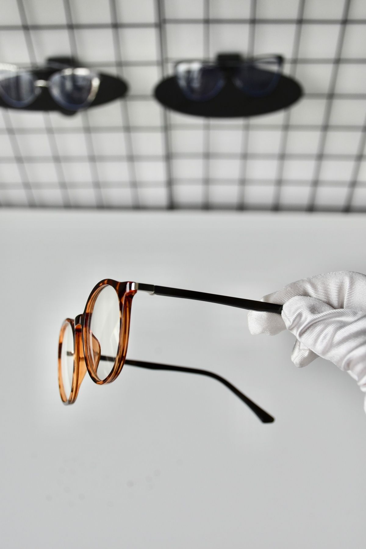 LOOKUP NEW-Rex Leopard Black Clear Round Oval Tr90 Women Men Unisex Blue Screen Goggle Eyewear 4
