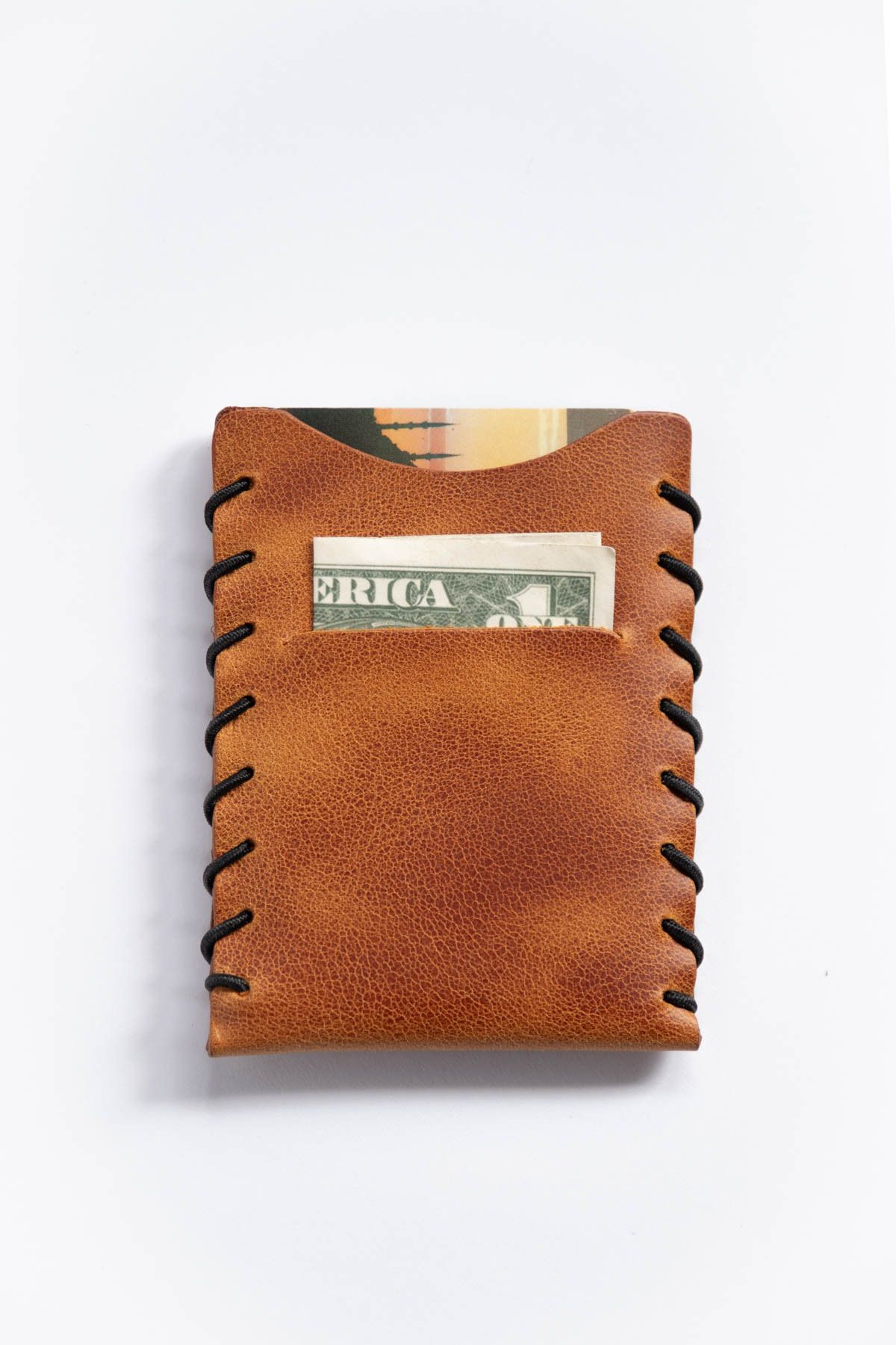 minimal X design-Minimal X V1 Card Holder - Camel - Real Leather & Handmade - Minimalist Design 8
