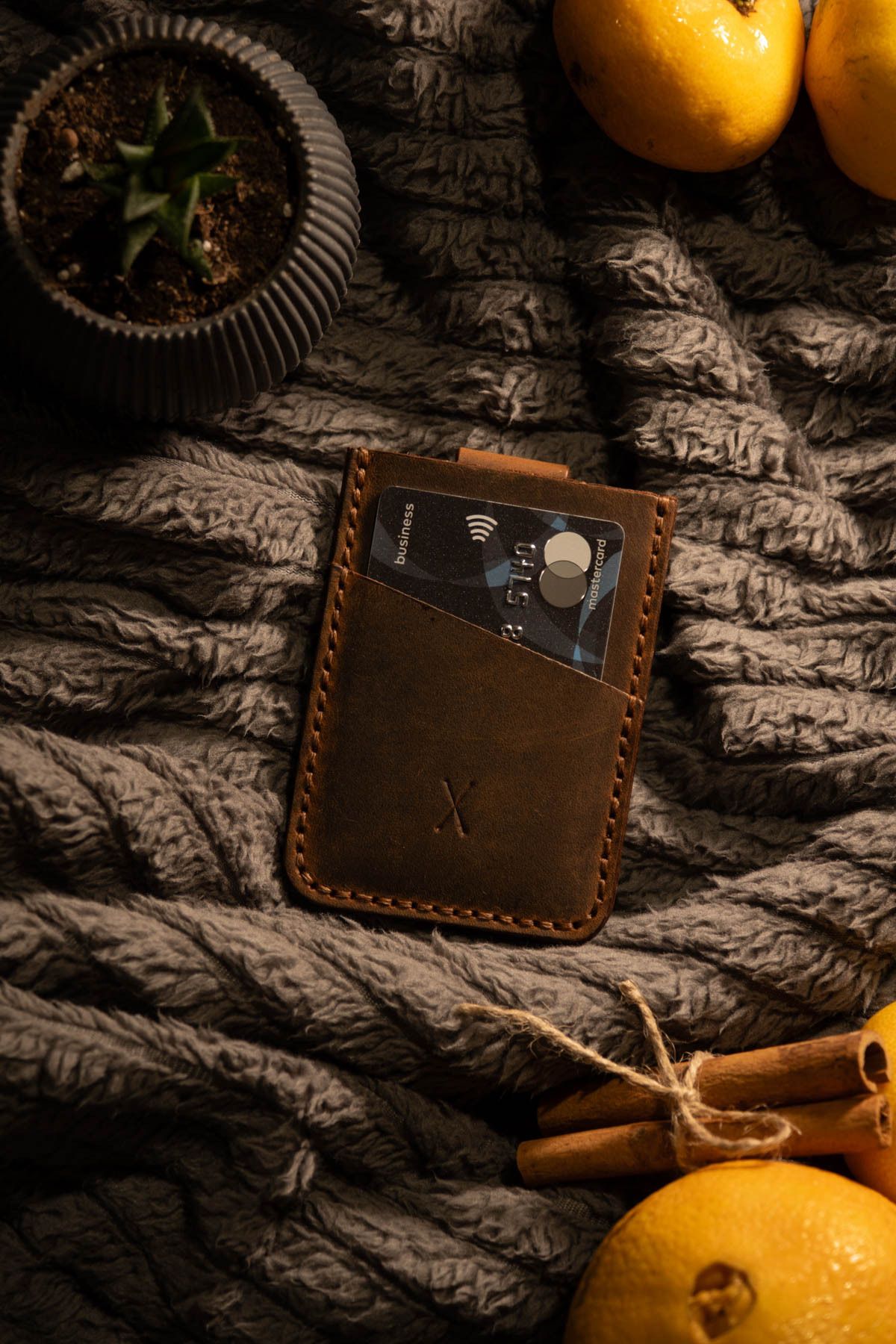 minimal X design-Taba Minimal X V2 - Real Leather Handmade - Simple Stylish Mechanism Card Holder 6