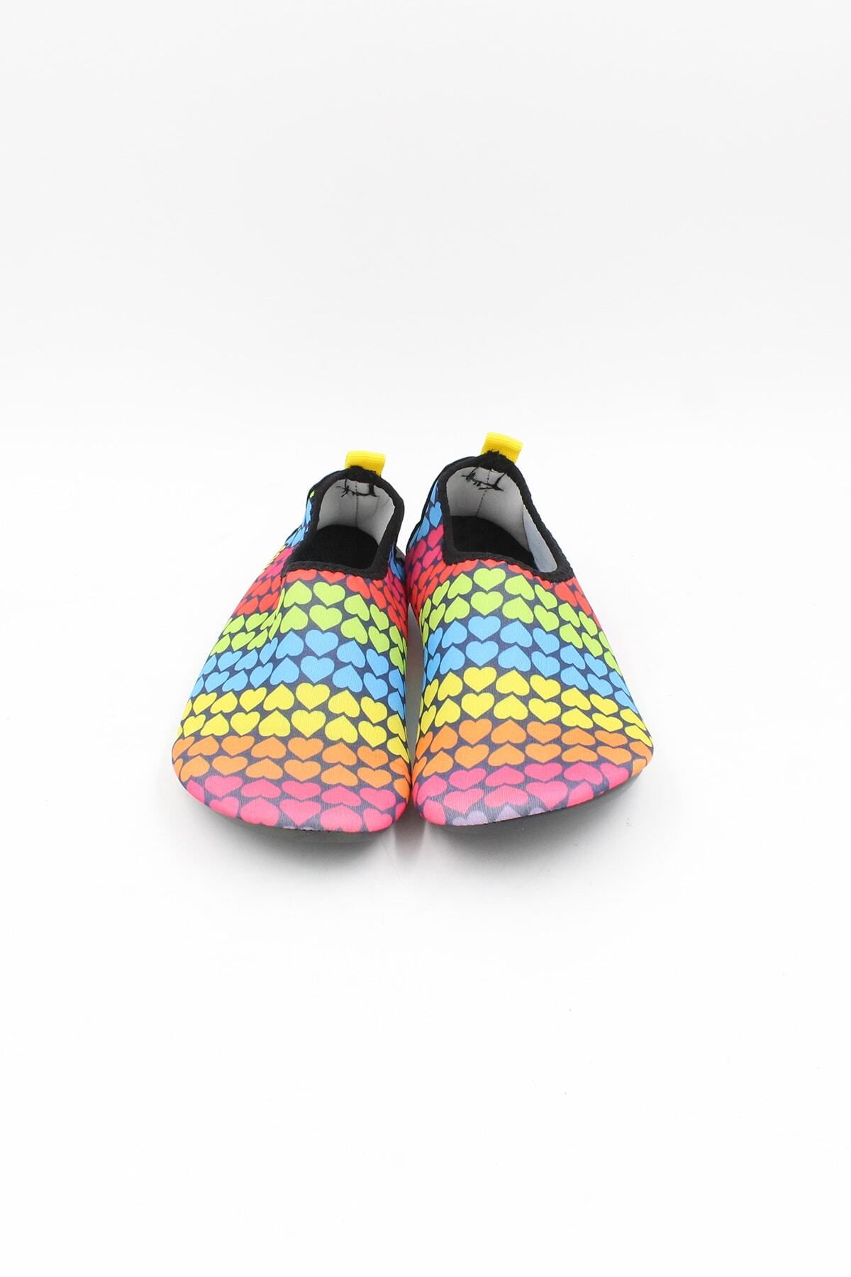 Chantaky-094 751 Colorful Heart Patterned Women's Sea Shoes 2