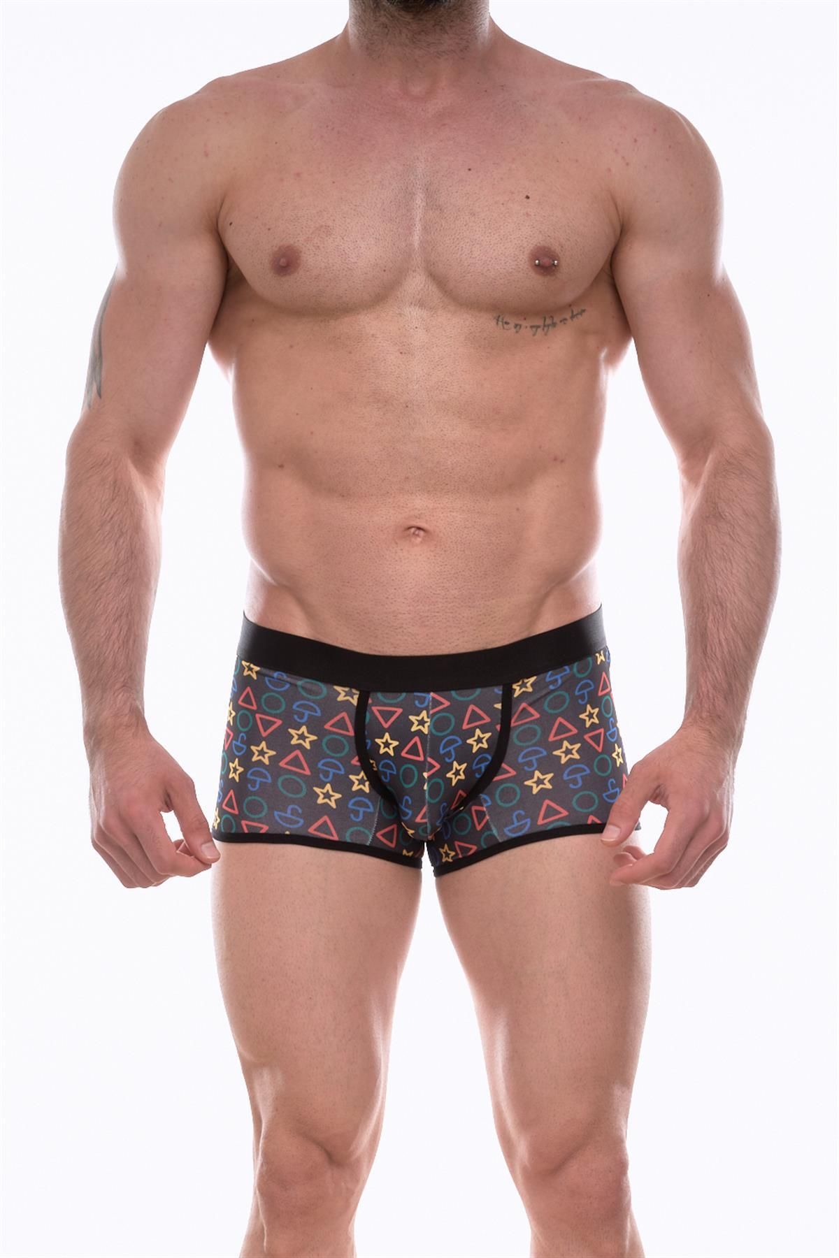 dalinda Don Moris Erkek Desenli Mini Boxer