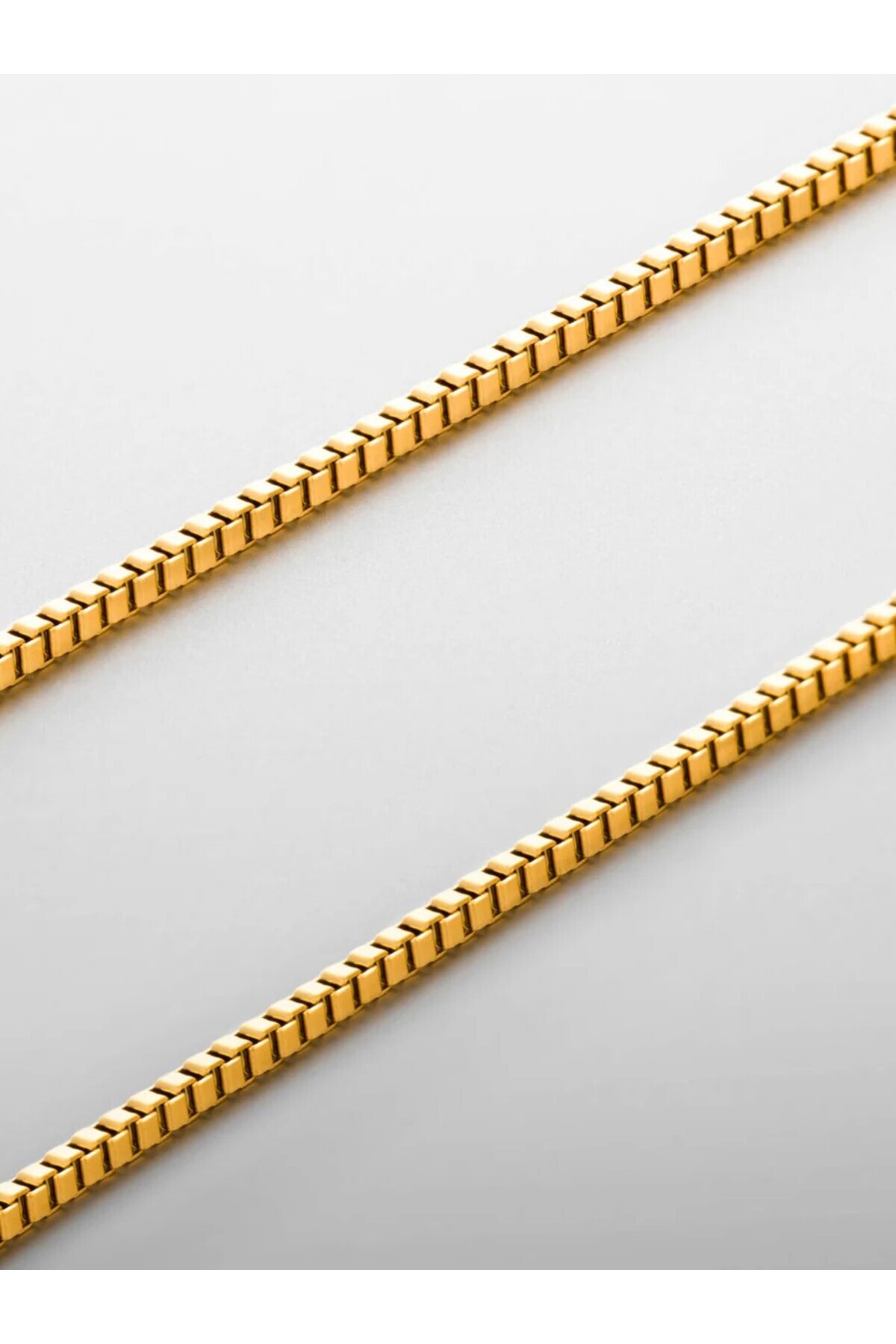 Ricco Jewellery 14 K Gold Kaplama 925 Ayar Gümüş Old Money Küp Zincir görsel 3
