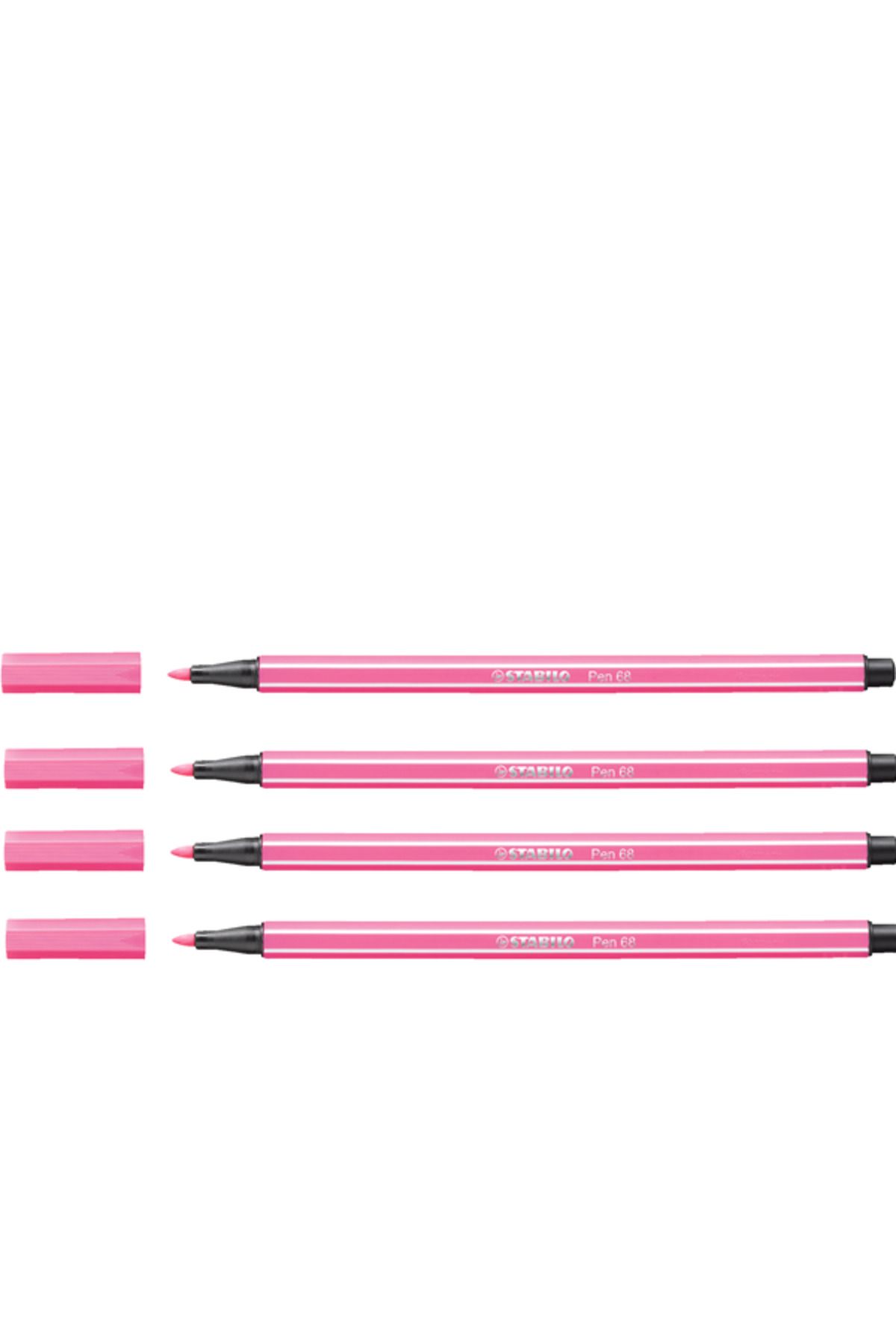 Stabilo-Light Pink Felt Tip Crayons - 1 Mm, 68/17 1