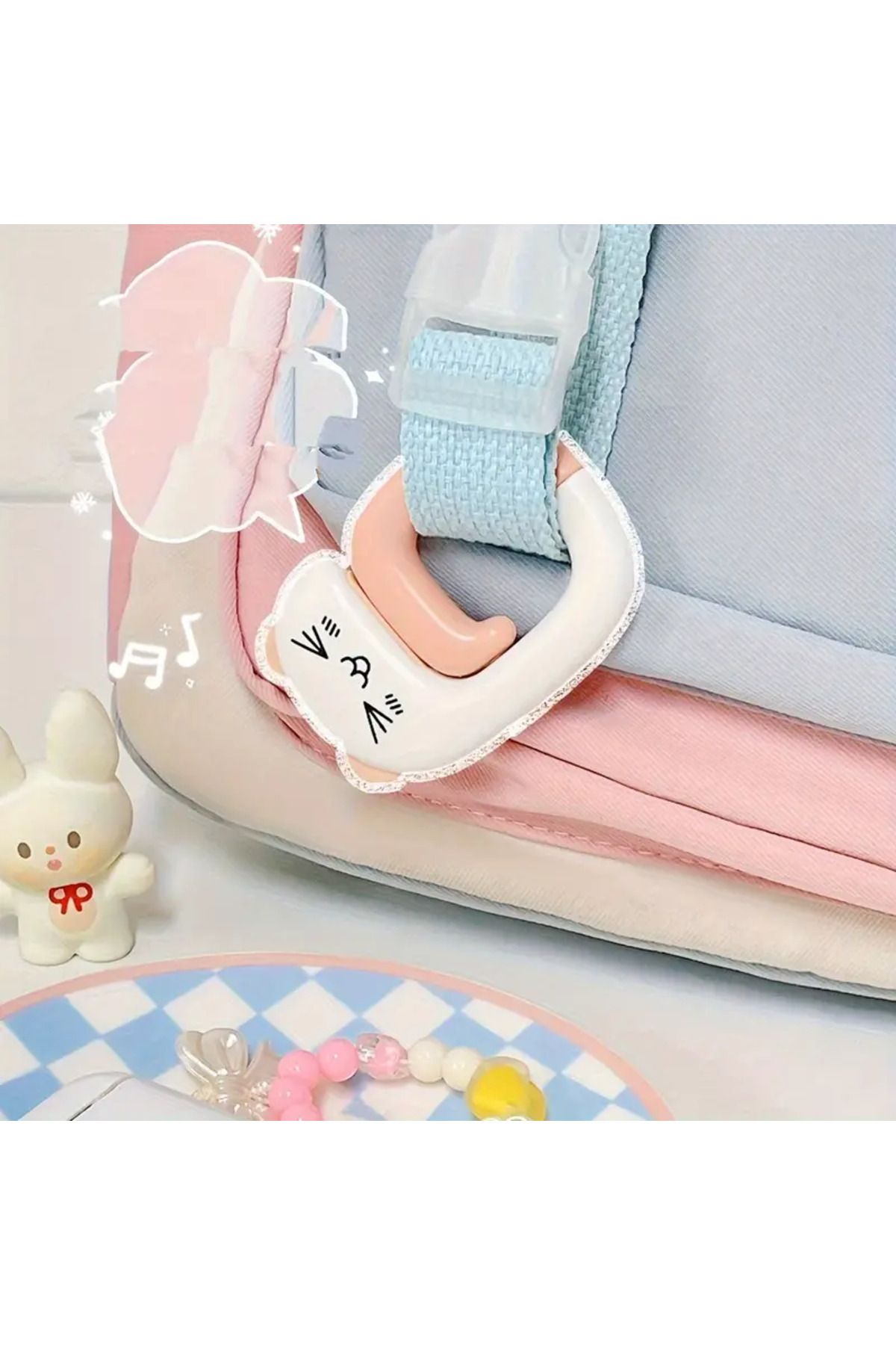 Bee you-Pink Cat Table Bag Hanger 2