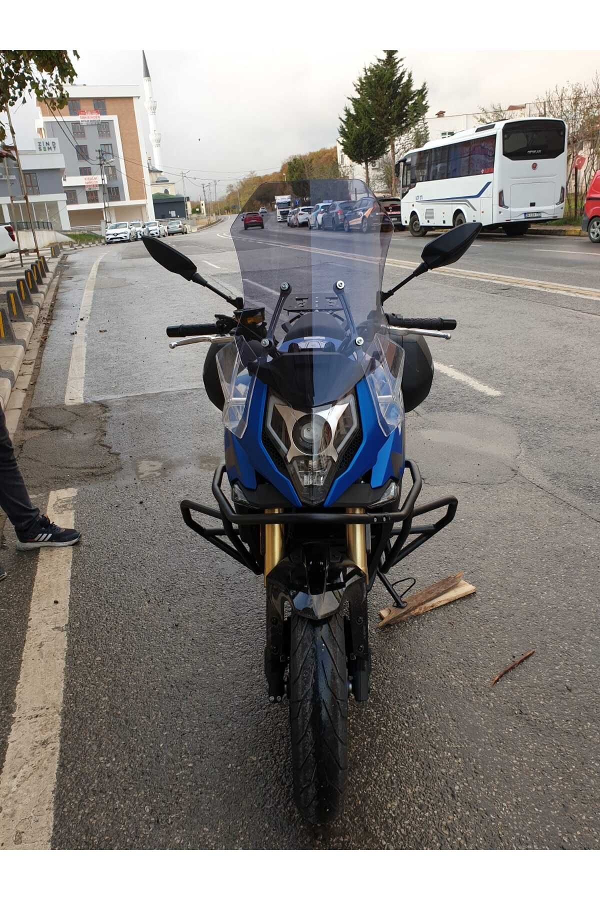 CF MOTO 650 MT Siperlik Ön Cam 2025 Model 56cm Füme Renk 4mm UZUN CAM