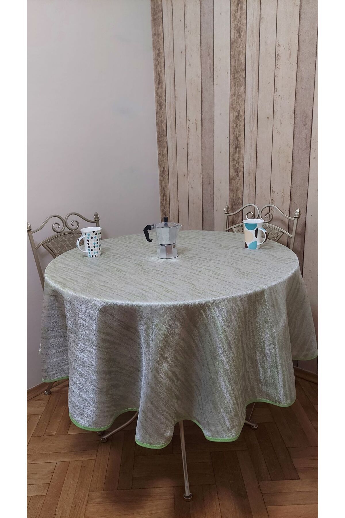 gonk-First Class, Function Fabric, No Leather, Round, Fiscos, Dining Table Cloth 4