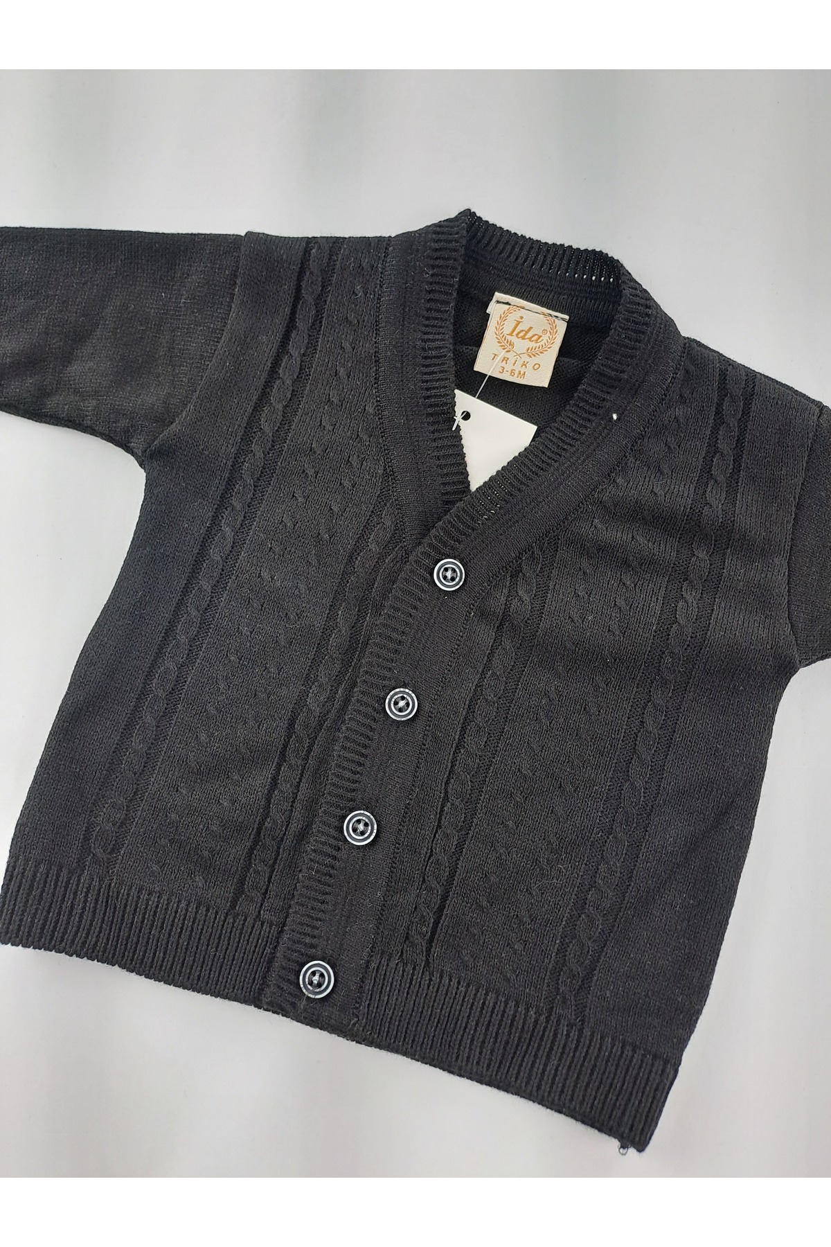 Butik Erkek Çocuk / Bebek Triko Yelek Tarz Çocuklar İçin Kışlık 3 Farklı Renk Seçeneği 3 Ay 5 Yaş Arası fotoğrafı 3 (önizleme)