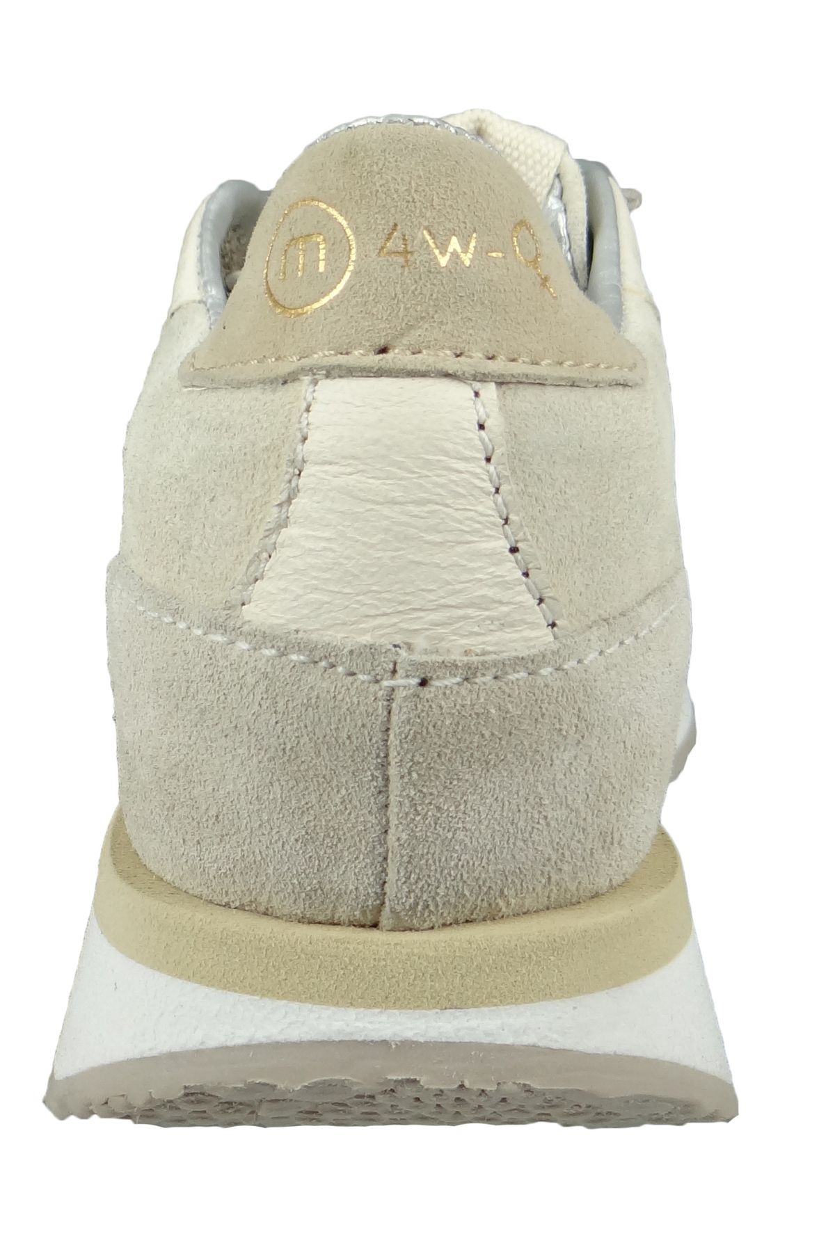 Mjus-Damen Low Sneaker Fizz Low Top P49101-0201 Creme 0001 Capppucino Latte Leder und Textil 4