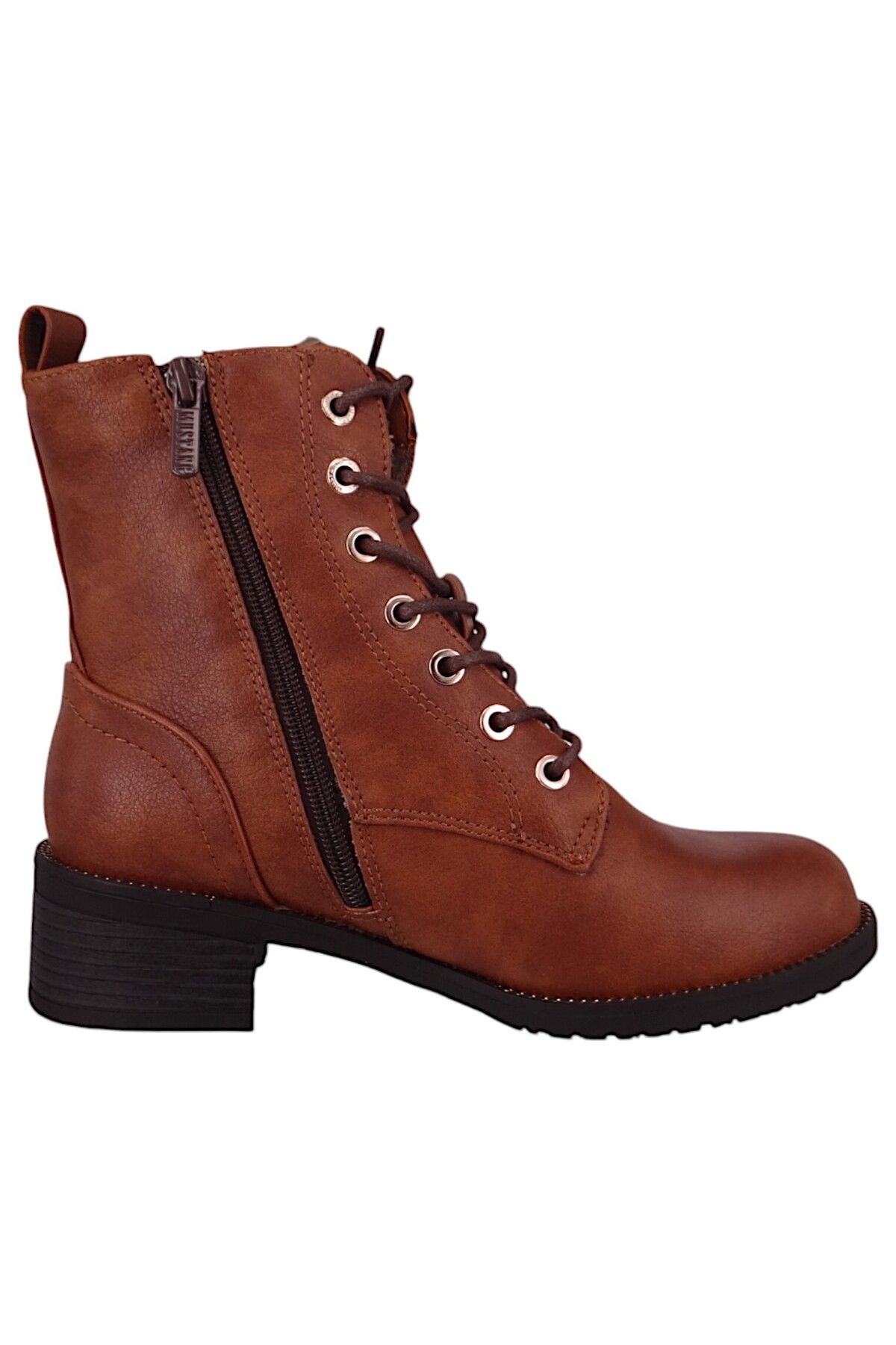 Mustang-Stiefelette - Braun - Blockabsatz 5