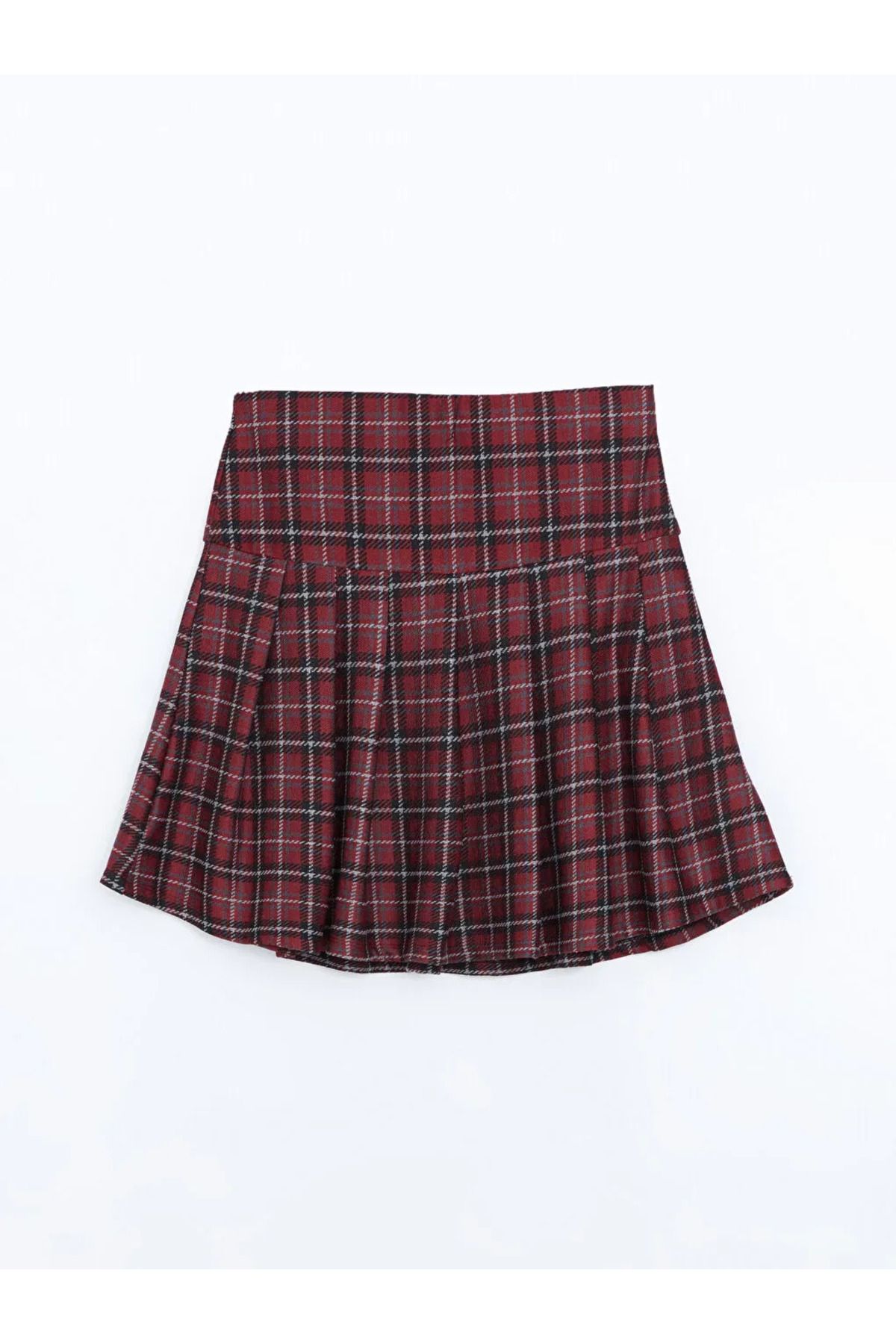 LC Waikiki-Lcw Kids Red Plaid Girls Skirt 1