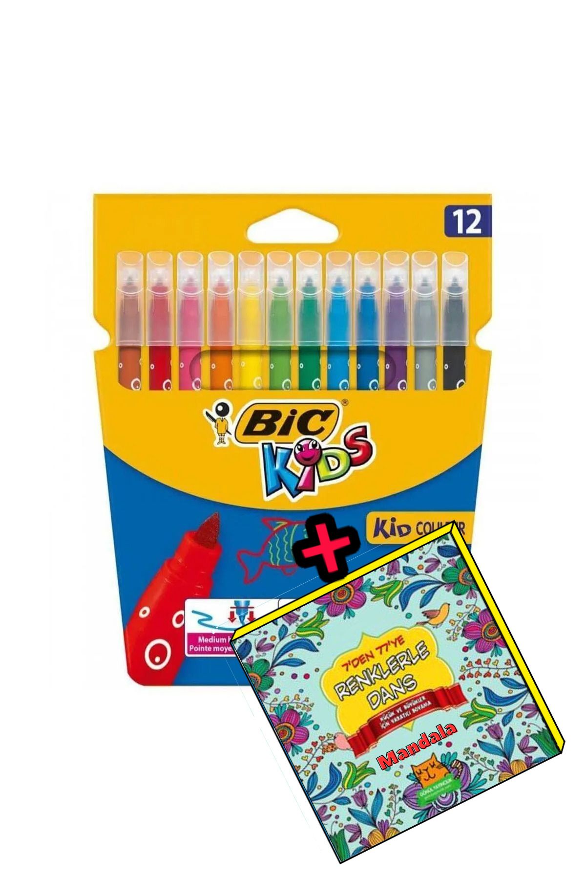 Bic Kid Couleur Keçeli Boya Kalemi 12`li Kutu