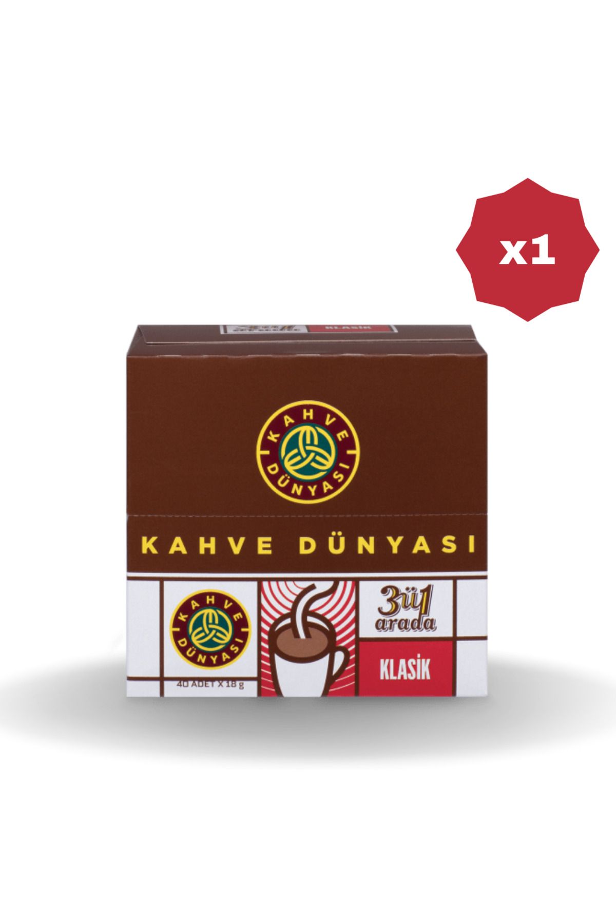 Kahve Dünyası 3n1 Kahve 18 Gr 40'li - (1 Paket)