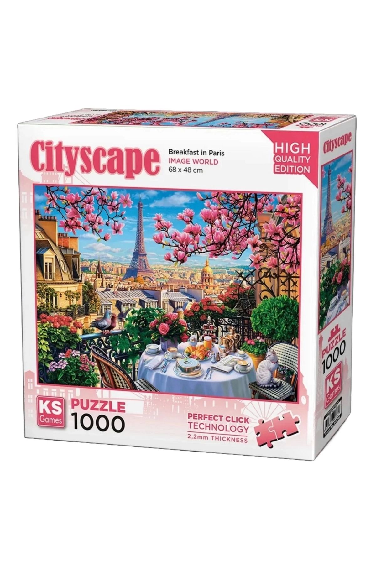 SYNOPE Çocuk KS Games Breakfast In Paris Puzzle 1000 Parça 20792