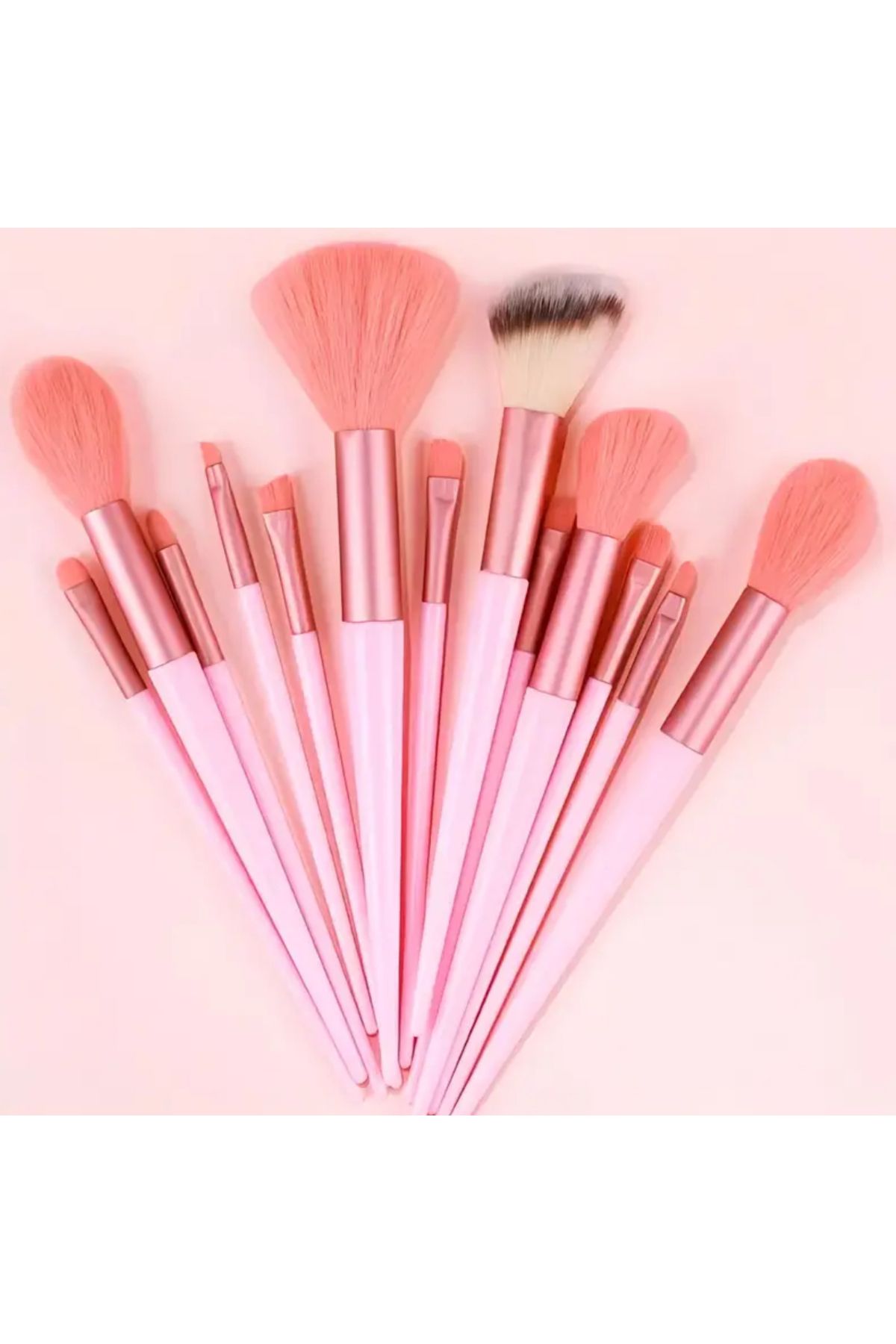 Element-13 Pcs Pink Color Makeup Brush Set 6