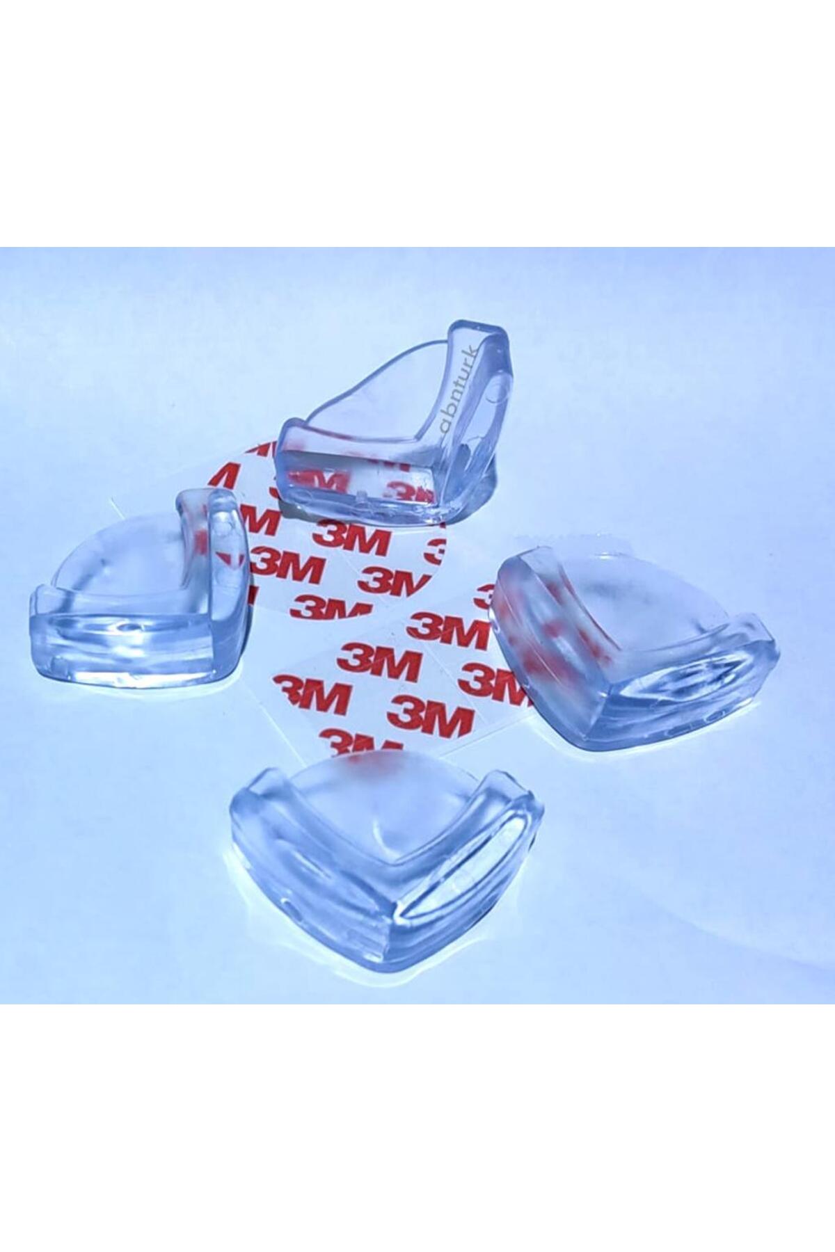 abnturk 8 Adet Standart Slikon Köşe Koruyucu Yetişkin Bebek Çocuklar 3M Yapıştırıcılı Elastiki Güvenlik Ürün fotoğrafı 3 (önizleme)