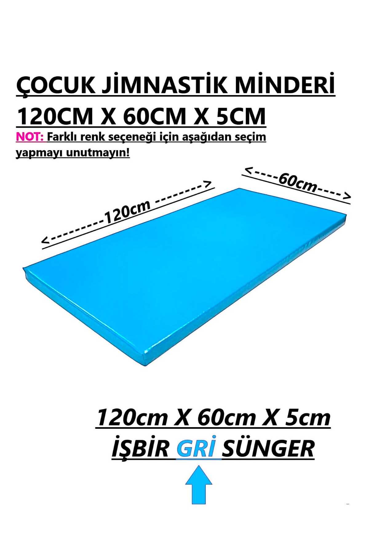 gürteks Siyah Turkuaz Dörtlü Set 60x120x5 cm Çocuk Jimnastik Minderi (PVC) fotoğrafı 2 (önizleme)