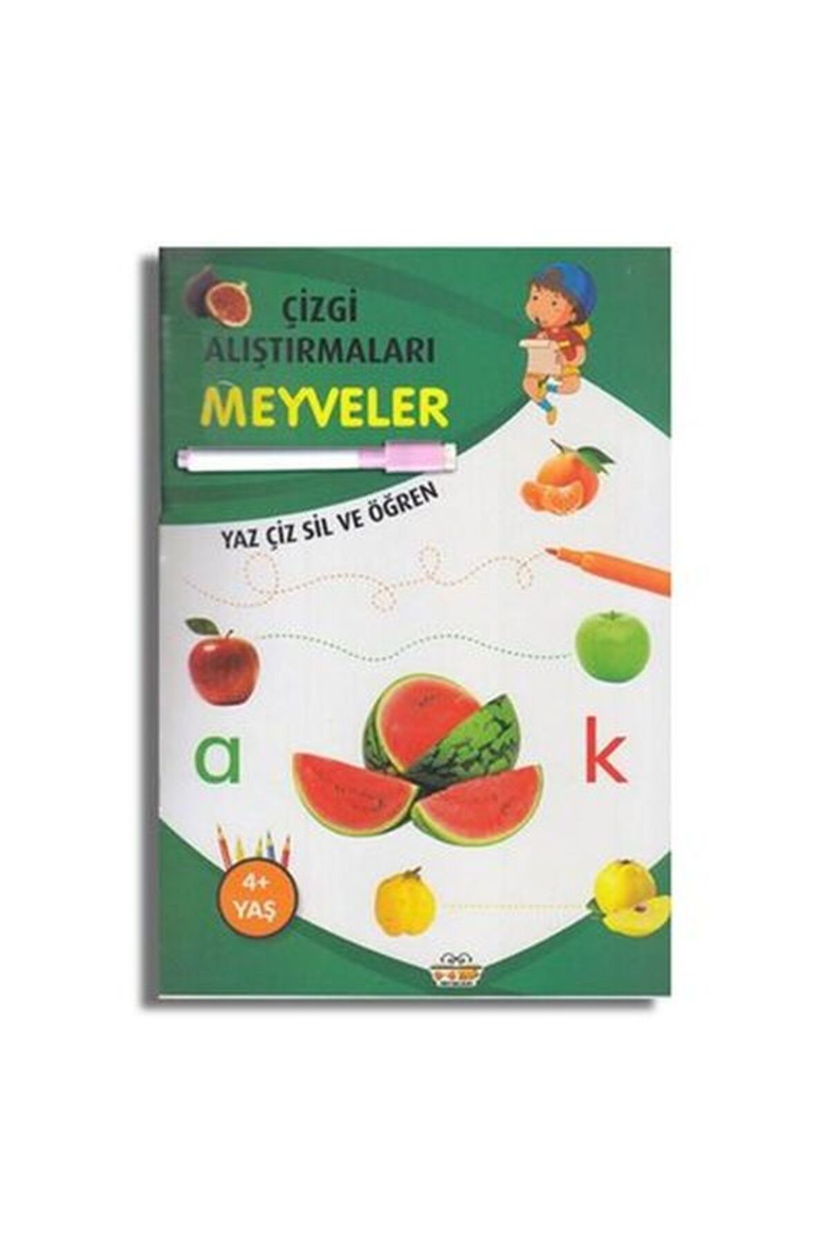 0-6 Yaş Yayınları Çizgi Alıştırmaları Meyveler