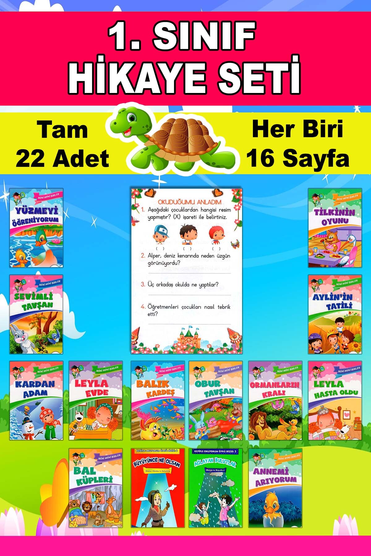 mucit dino 1. Sınıflar Için Tavsiyeli Mini Mini Birler Ilk Okuma Hikaye Seti (22 ADET) fotoğrafı 4 (önizleme)
