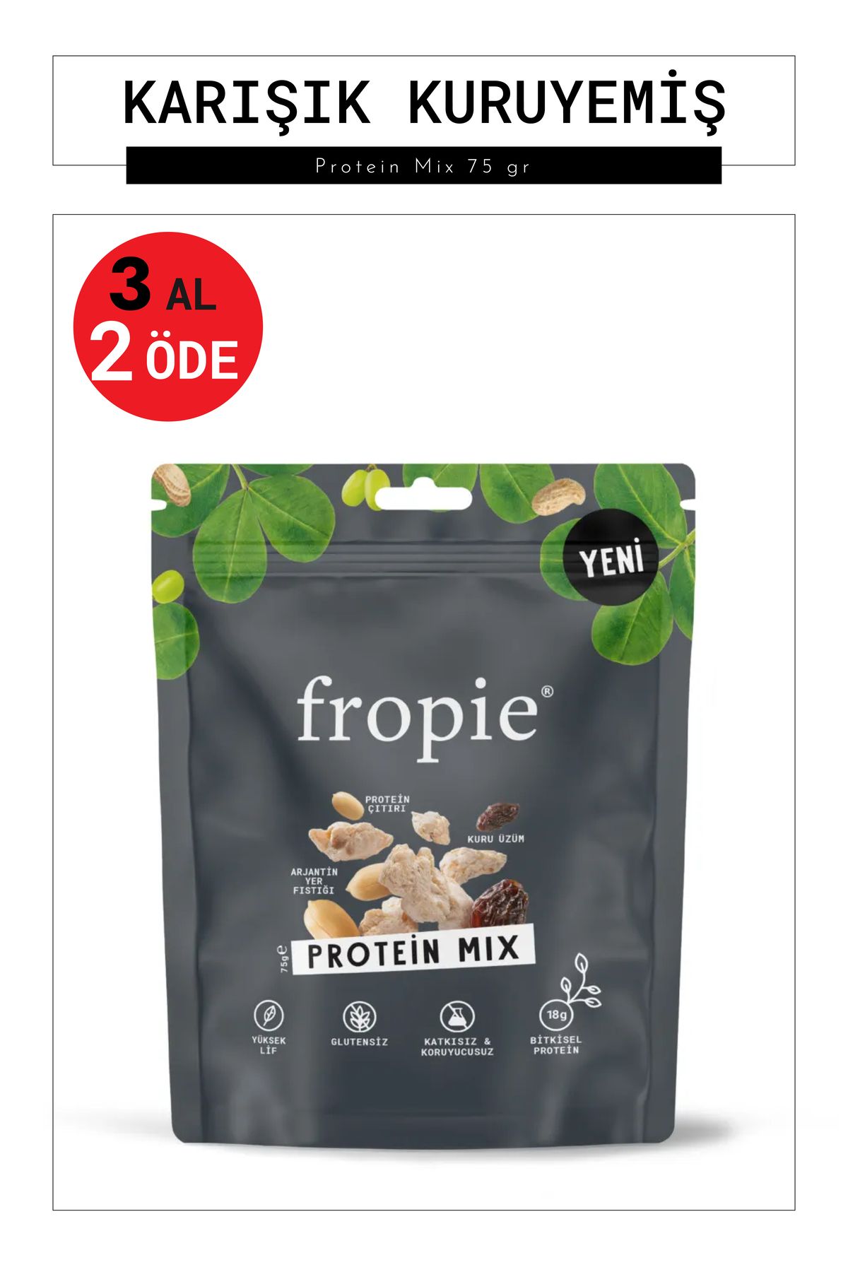 FROPİE Karışık Kuruyemiş - Protein Mix 75 gr