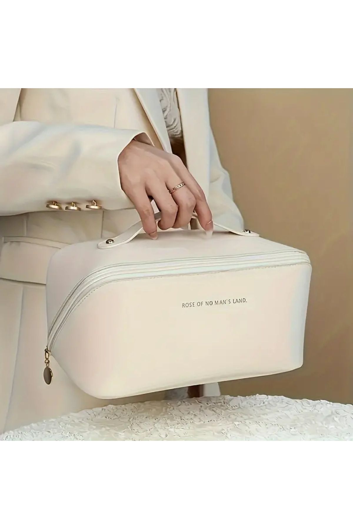 portofino-Thickened Pu Makeup Bag Large Capacity Portable Makeup Bag 4