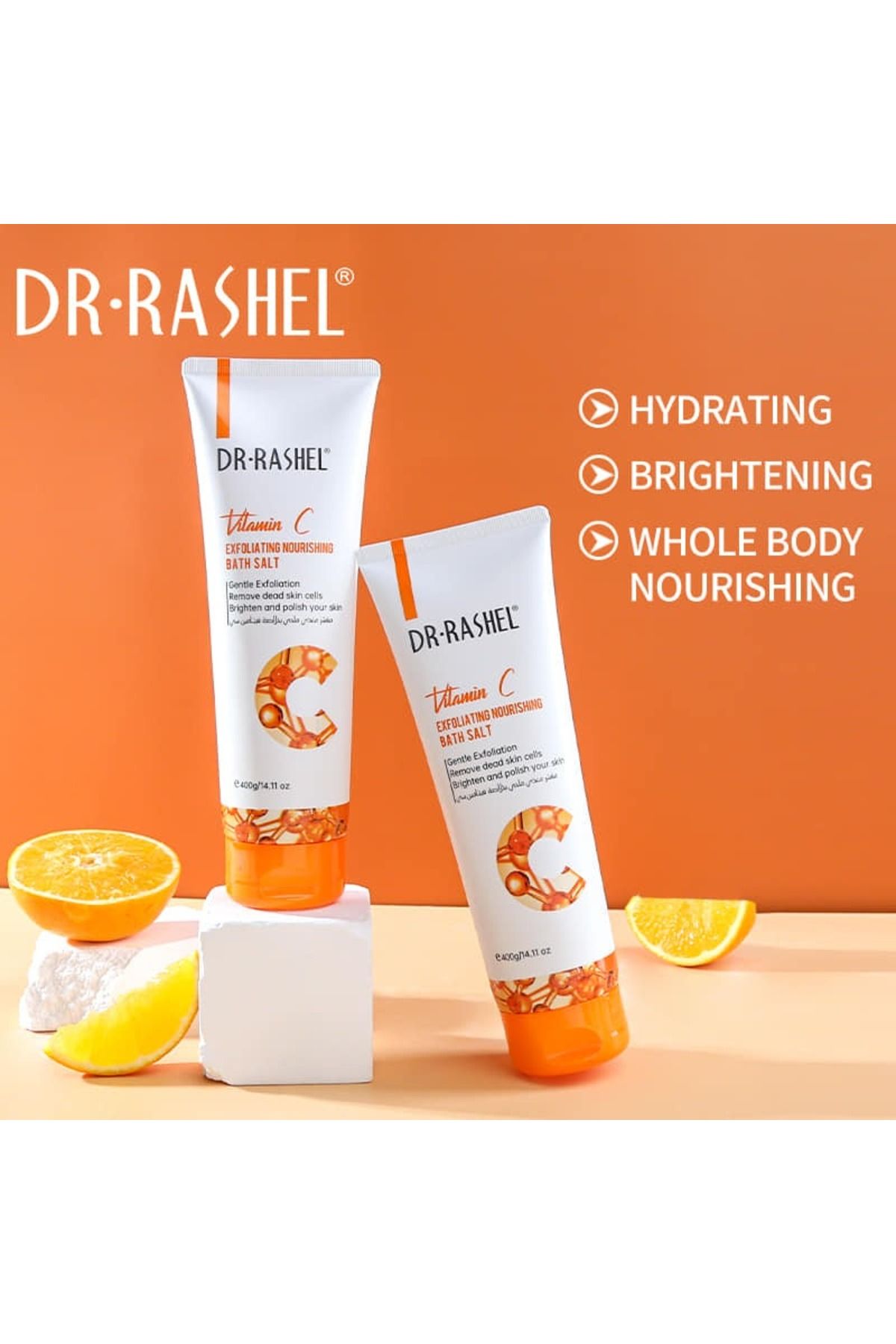 DR.RASHEL C Vitamini Peeling Besleyici Banyo Tuzu 400g(Vitamin C Exfoliating Nourishing Bath Salt)