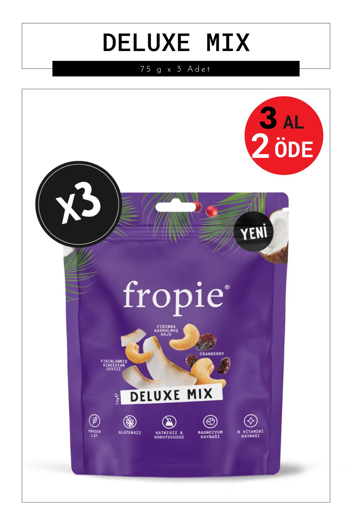 FROPİE Deluxe Mix - 75 g x 3 Adet