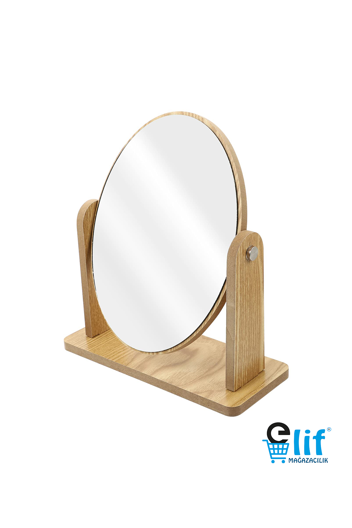 Wooden vanity mirror