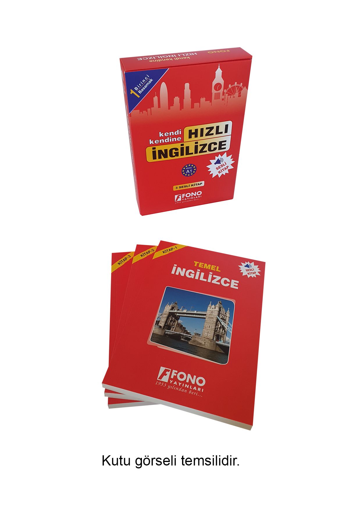 Fono Yayınları Hızlı Ingilizce 1. Basamak (3 Kitap) (seslendirmeli)