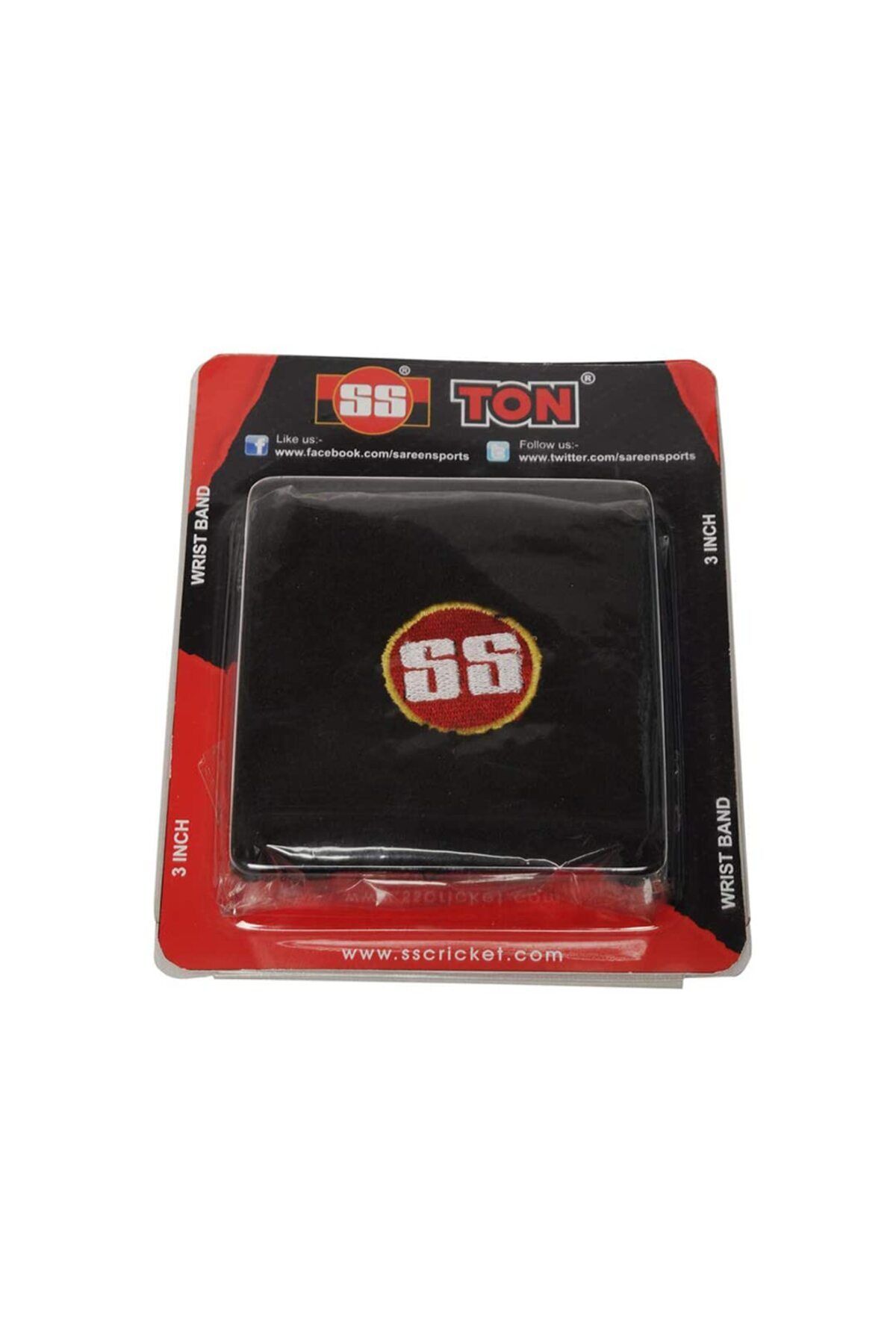 SS-Wrist Band For Men & Women | 3 Inch, Black | Sweatband, Cotton, Absorbent 2
