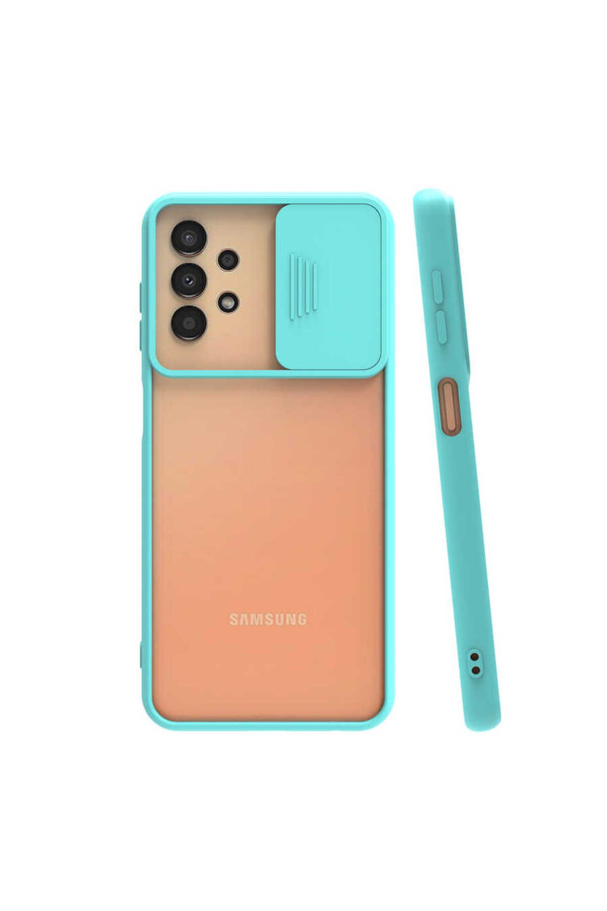 gaappy Nelsi Serisi Samsung Galaxy A33 5G Turkuaz Kapak