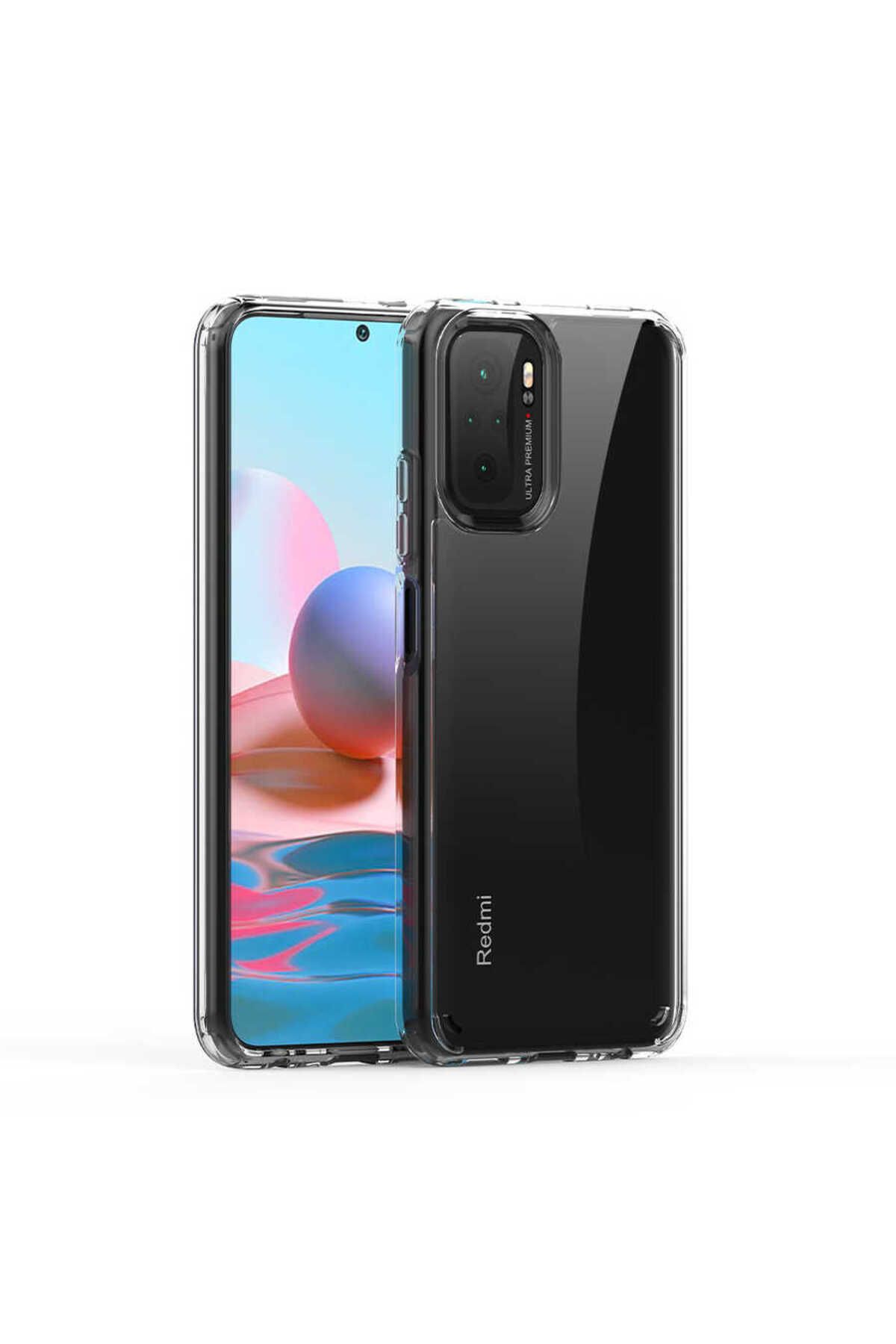 gaappy Boss Serisi Xiaomi Redmi Note 10S Şeffaf Kapak