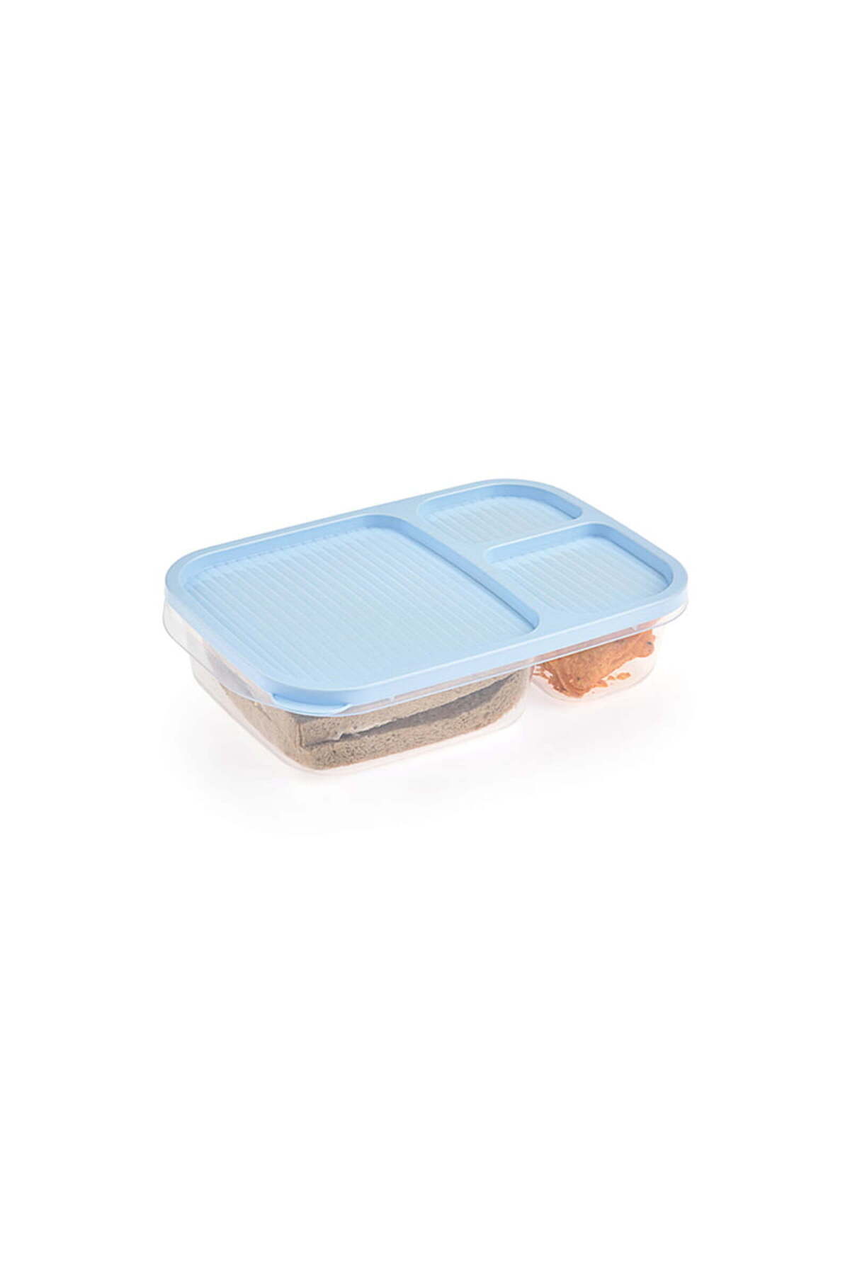 Royaleks-Diet Storage Container 3 Compartments Practical Portable Smart Rectangular Nutrition Breakfast Container 6