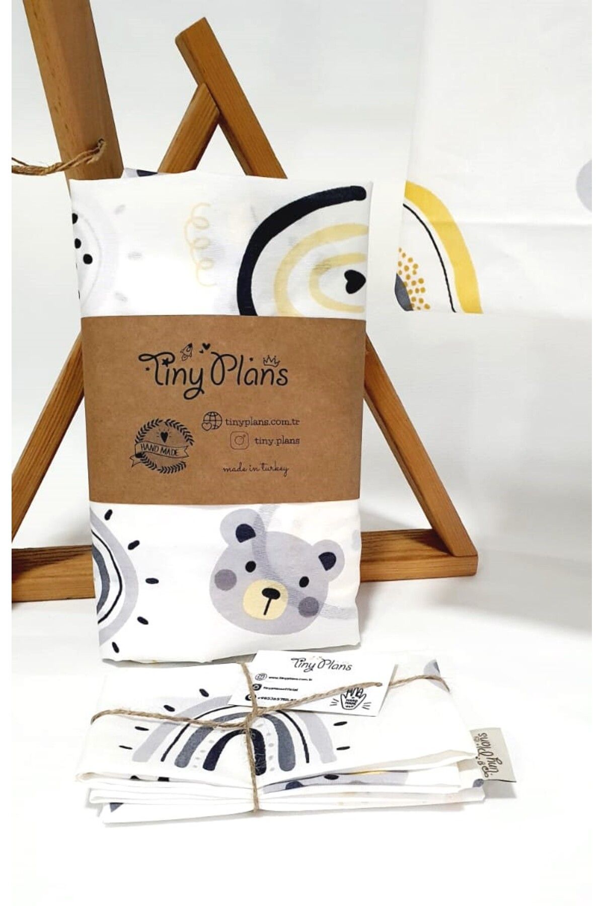 tiny plans-Elastic Baby Bed Sheet - Pillowcase Set 80X170 cm 6